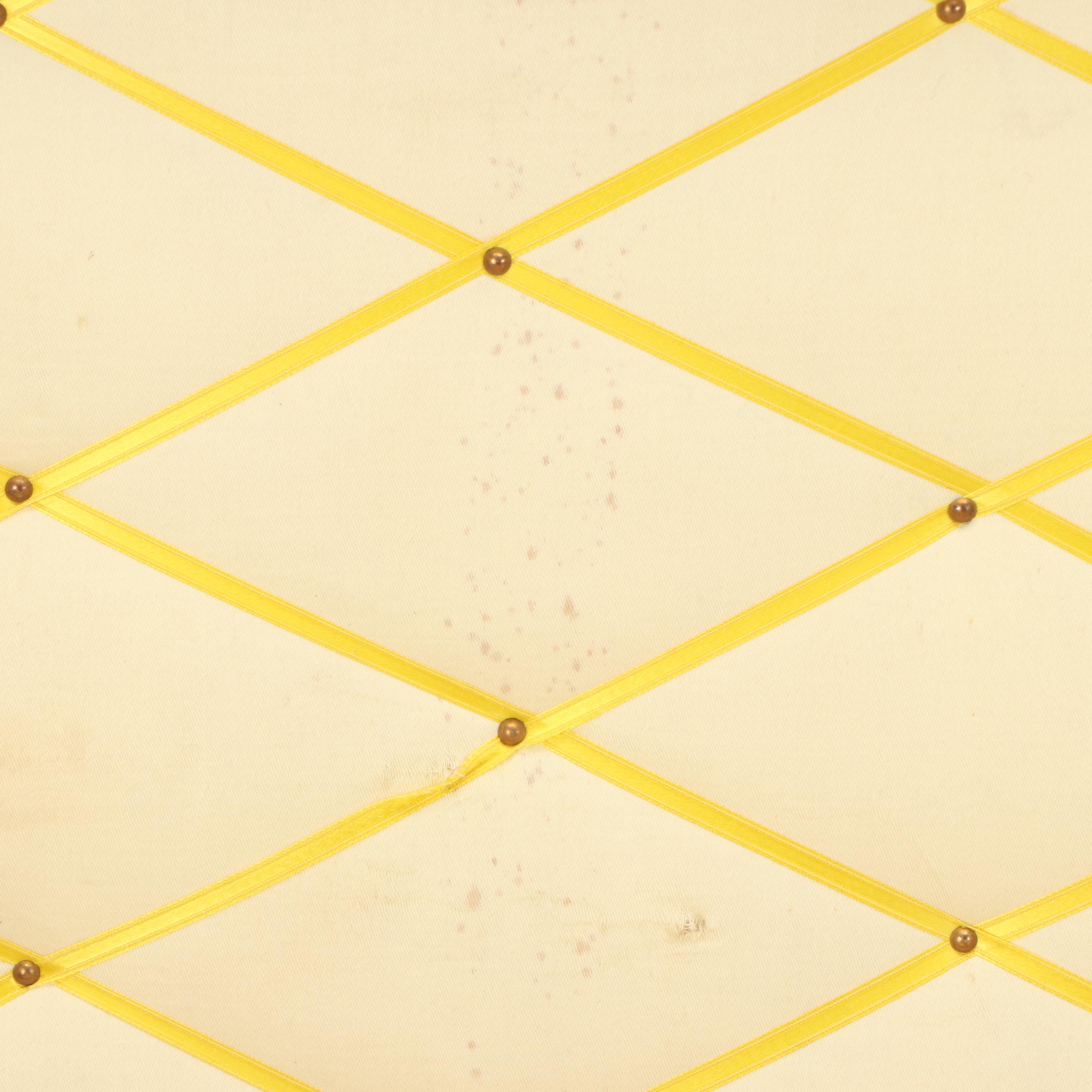 Antique Goyard Courier Style Trunk in Chevron Goyardine Canvas, Circa 1910