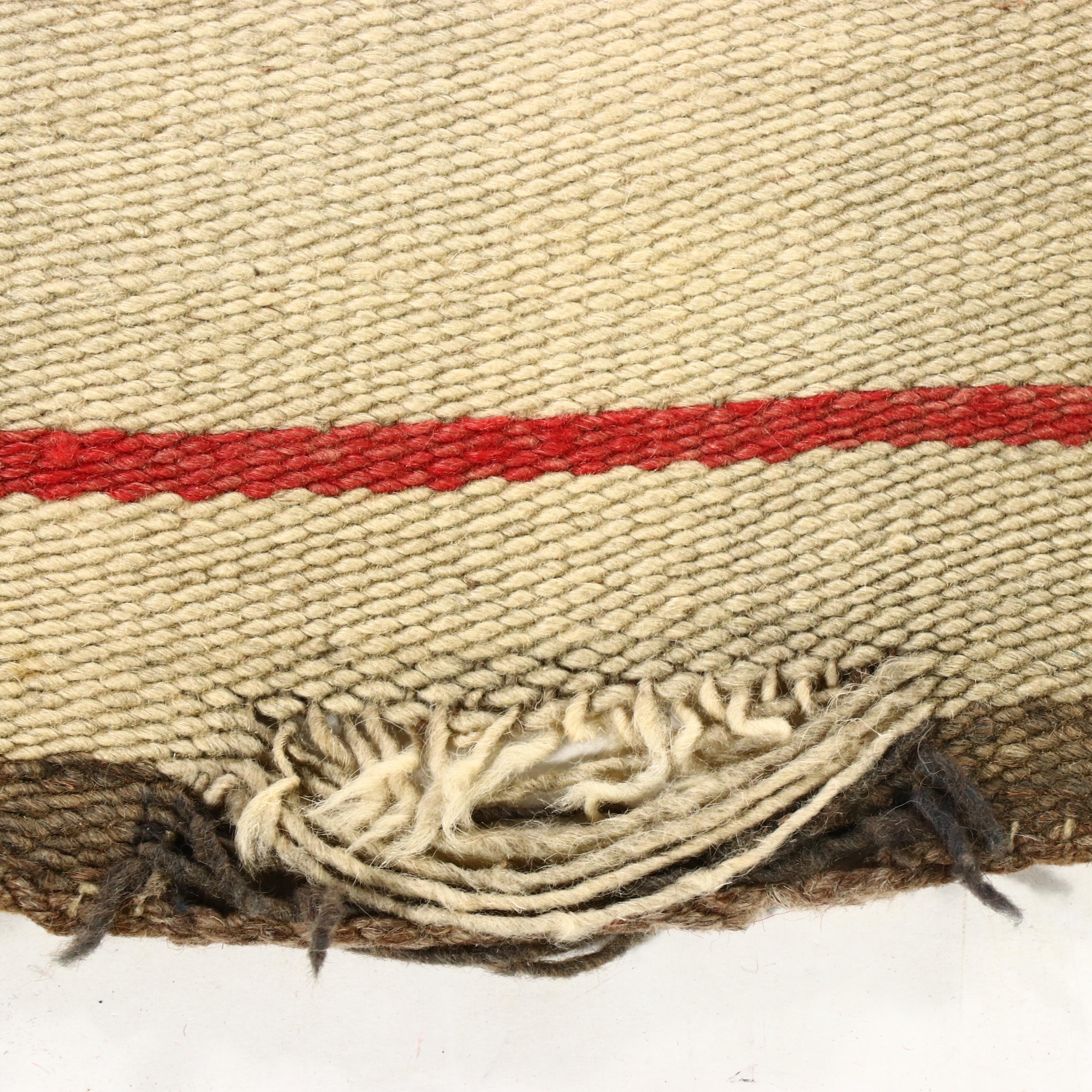 3'3 x 4'11 Handwoven Navajo Eye Dazzler Accent Rug, Early 20th Century