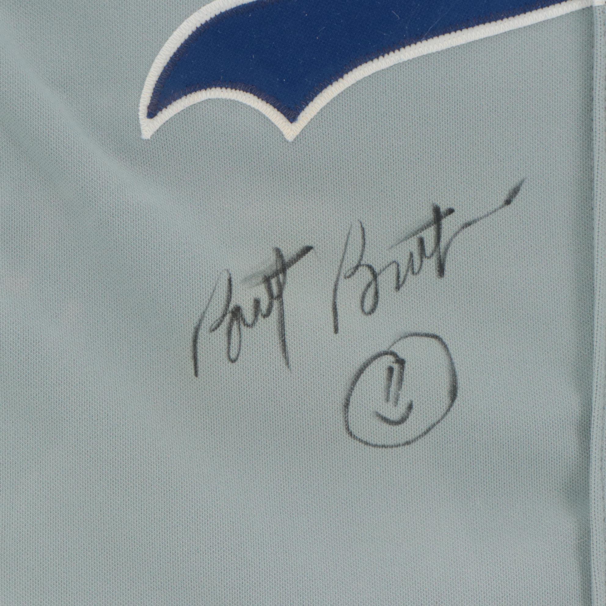 Brett Butler Signed and Game Worn Los Angeles Dodgers Baseball Jersey