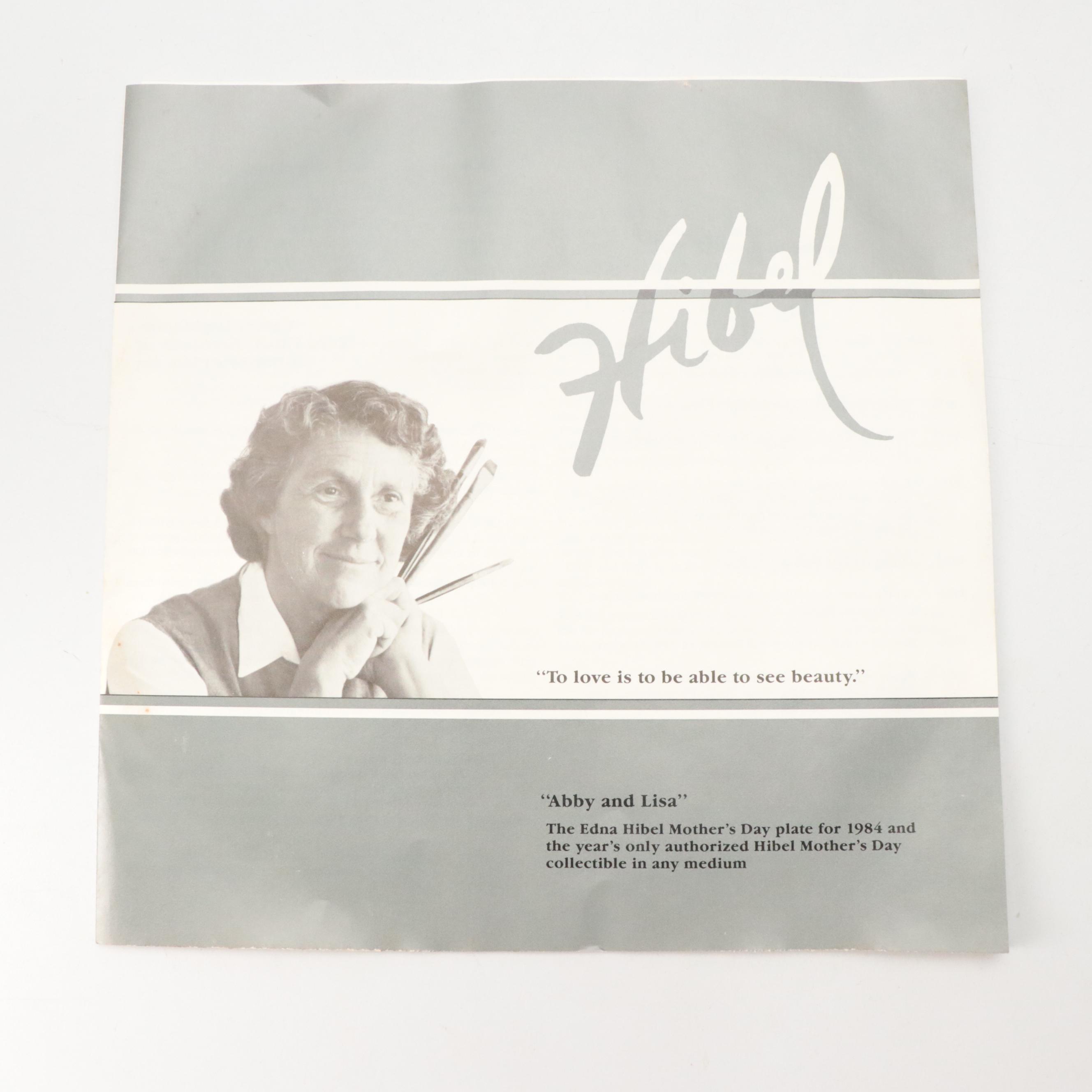 Knowles Norman Rockwell and Edna Hibel Collector Plates