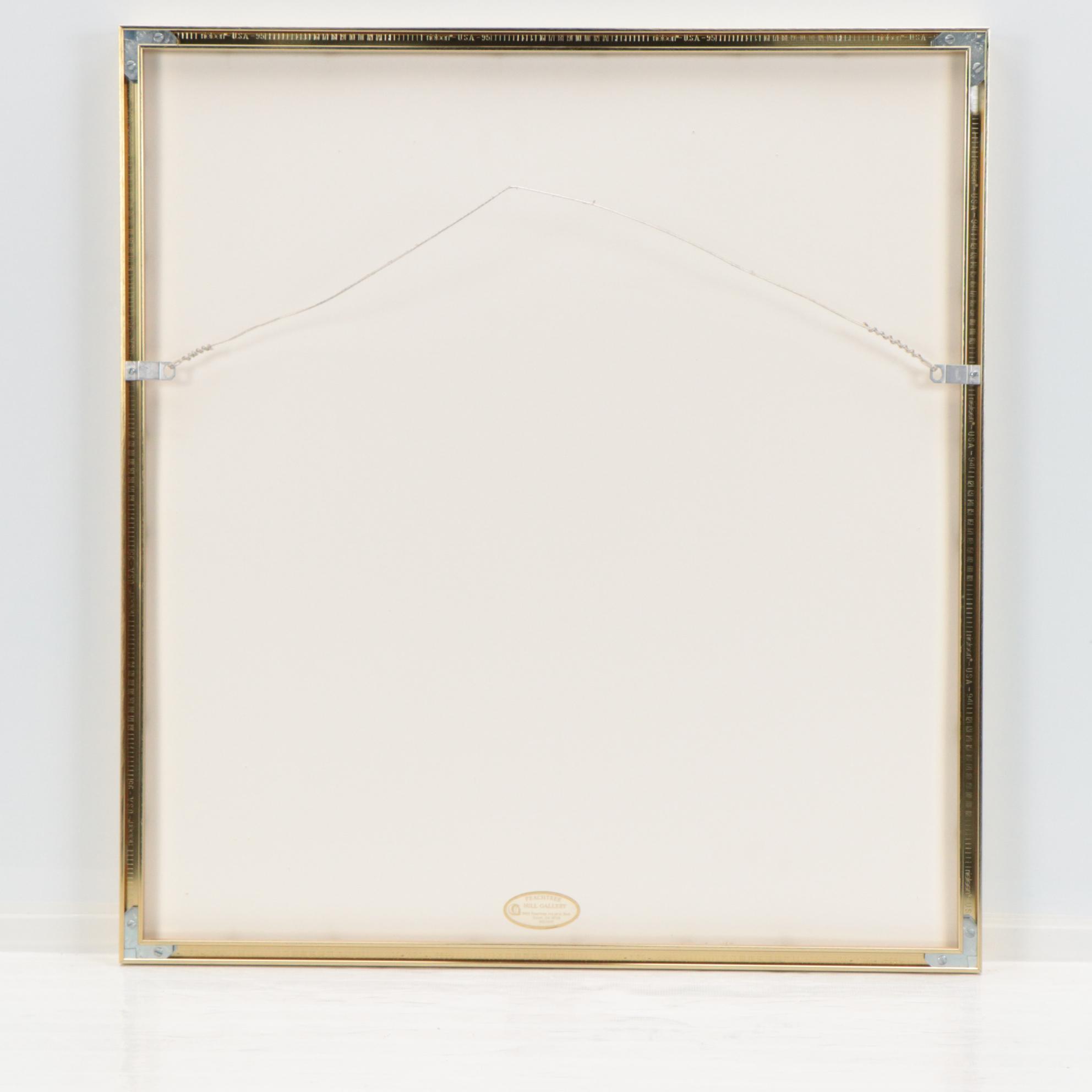 Thomas Hill Signed Duke University Basketball Jersey with Display