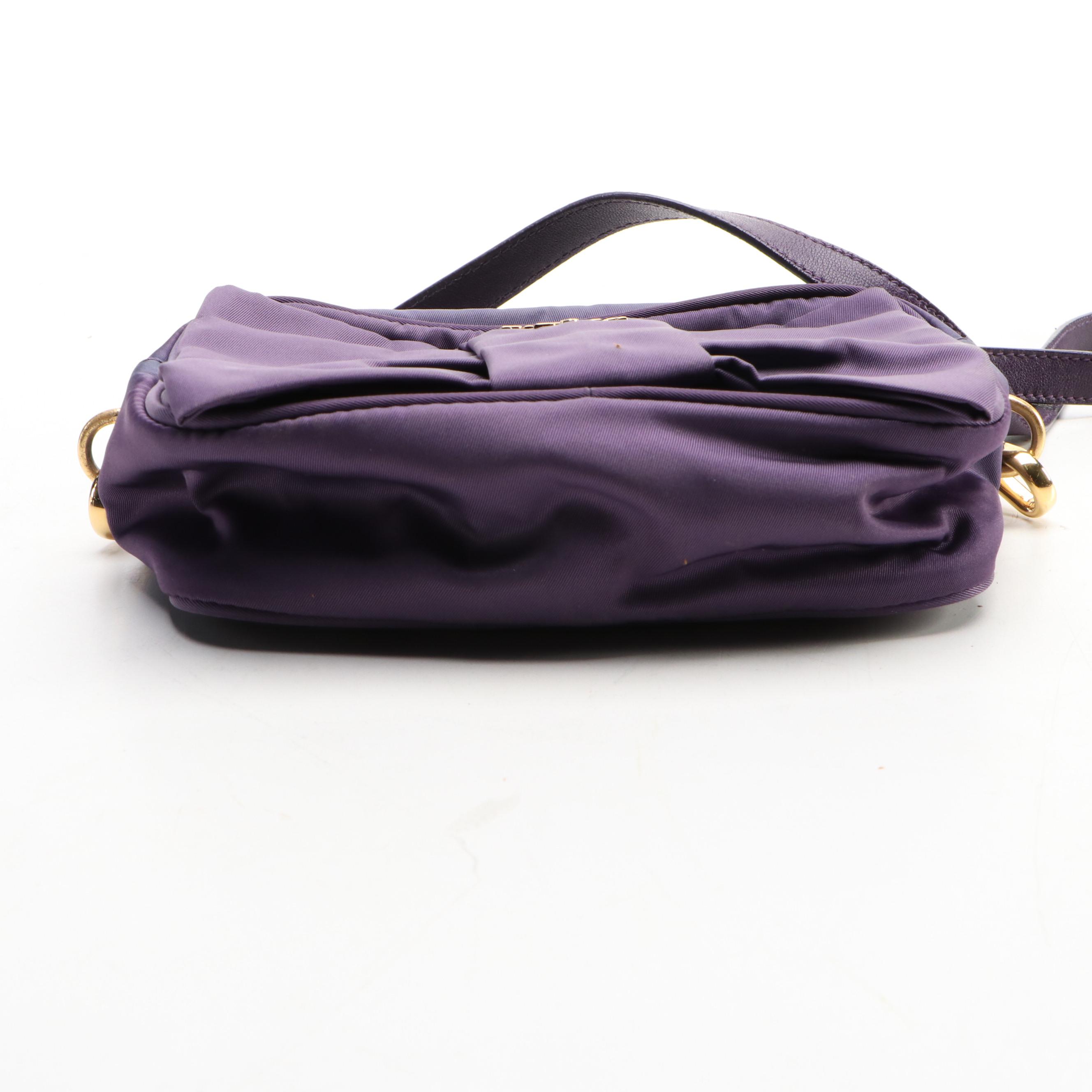 Prada Tessuto Nylon Fiocco Bow Crossbody Bag