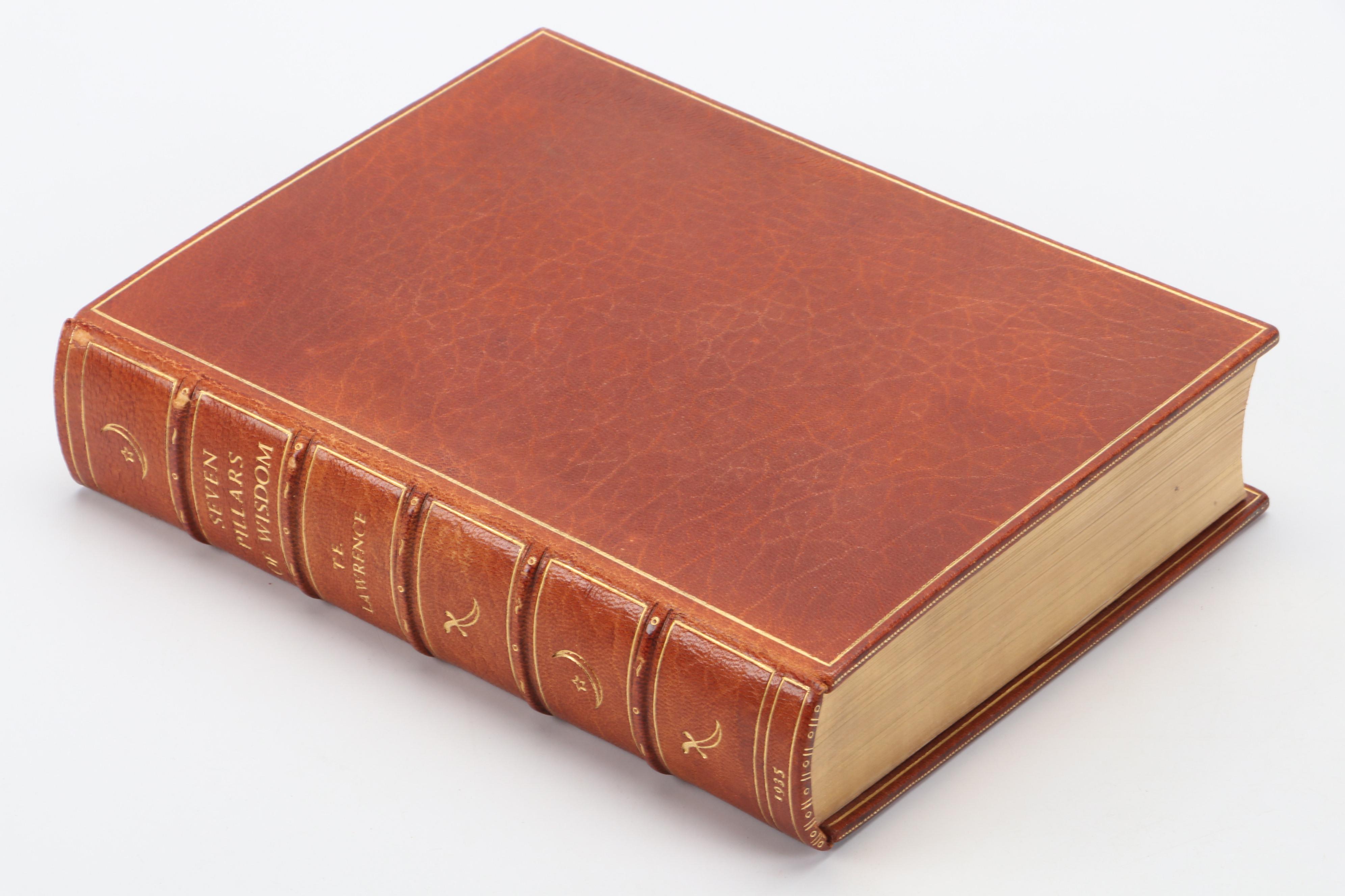 Leather Bound First Trade Edition "Seven Pillars of Wisdom" by T. E. Lawrence