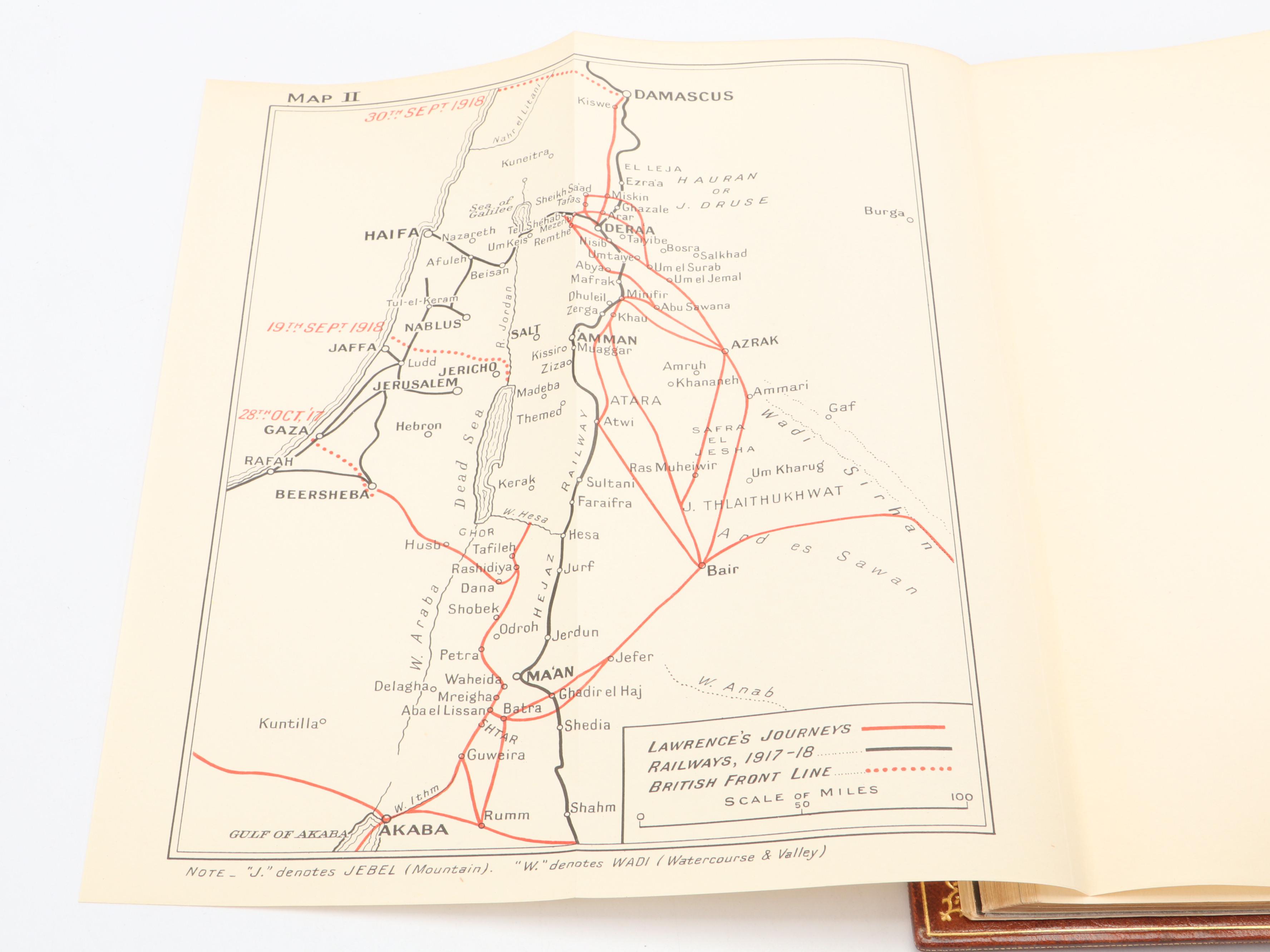 Leather Bound First Trade Edition "Seven Pillars of Wisdom" by T. E. Lawrence