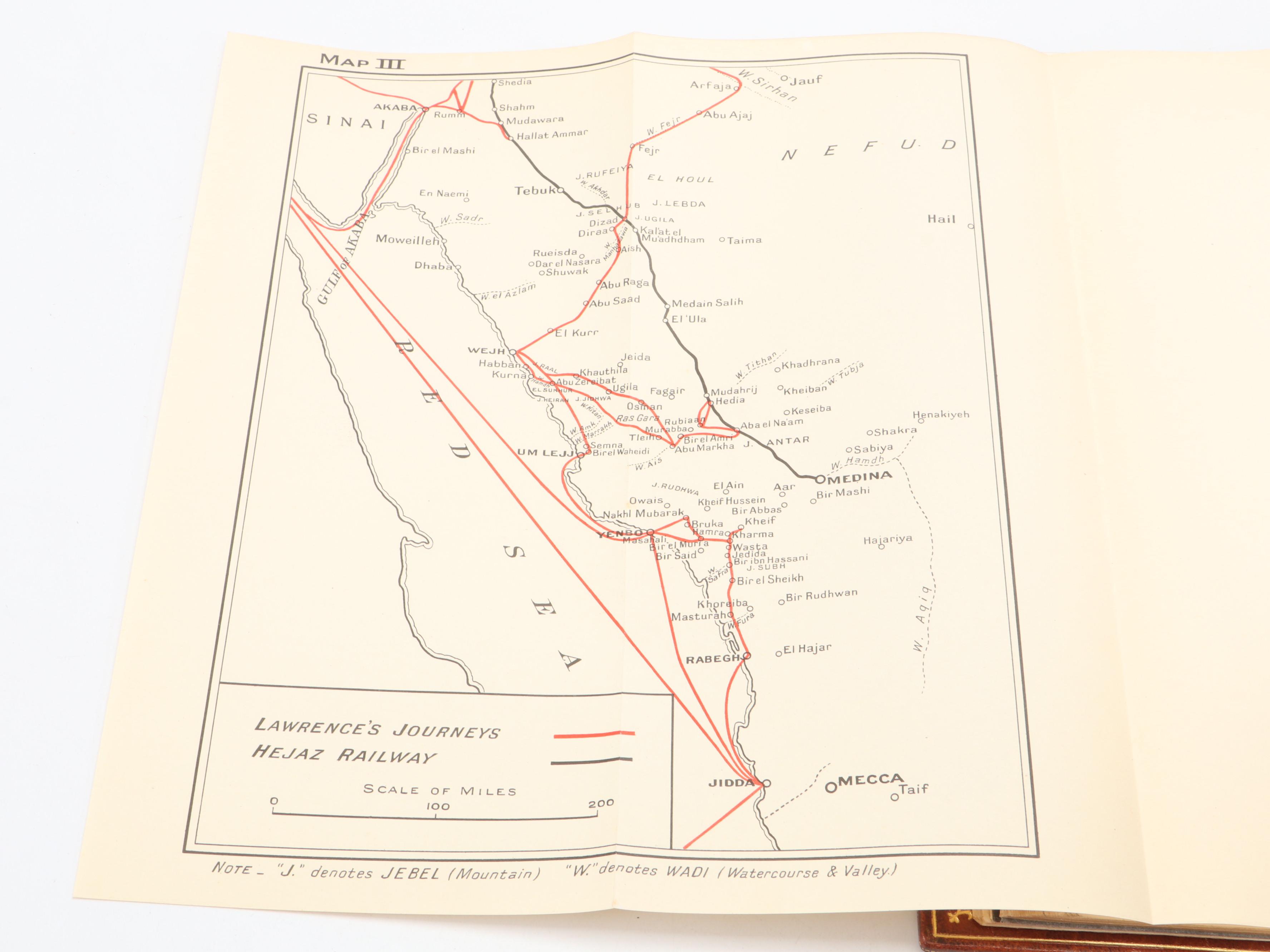 Leather Bound First Trade Edition "Seven Pillars of Wisdom" by T. E. Lawrence