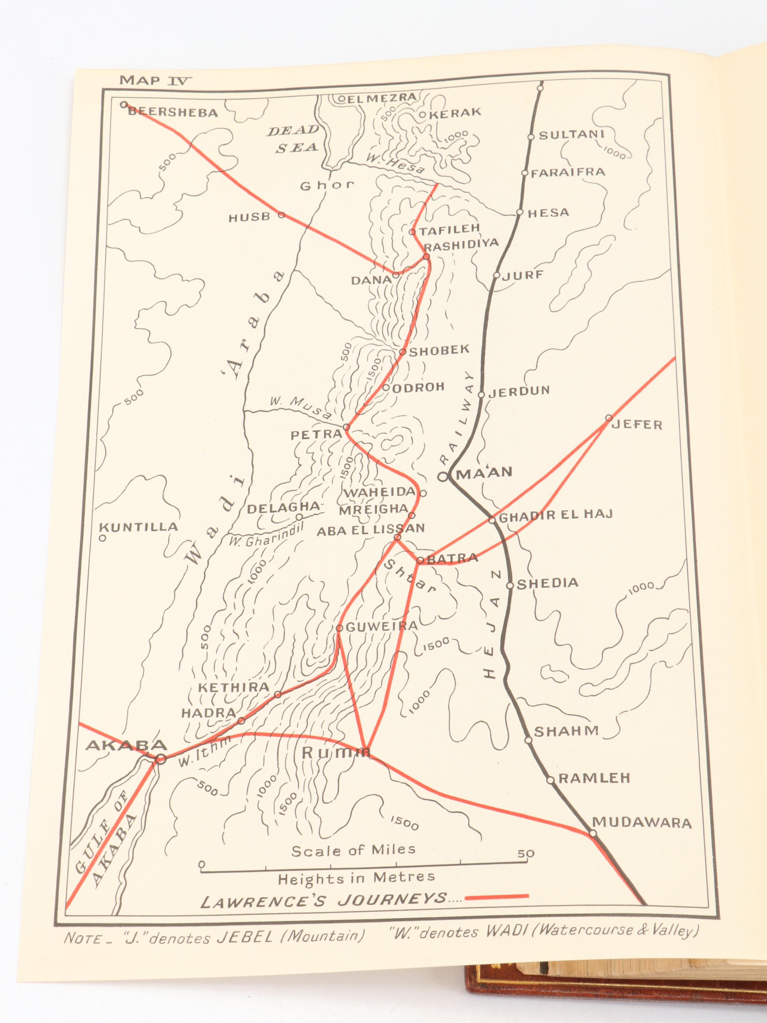 Leather Bound First Trade Edition "Seven Pillars of Wisdom" by T. E. Lawrence