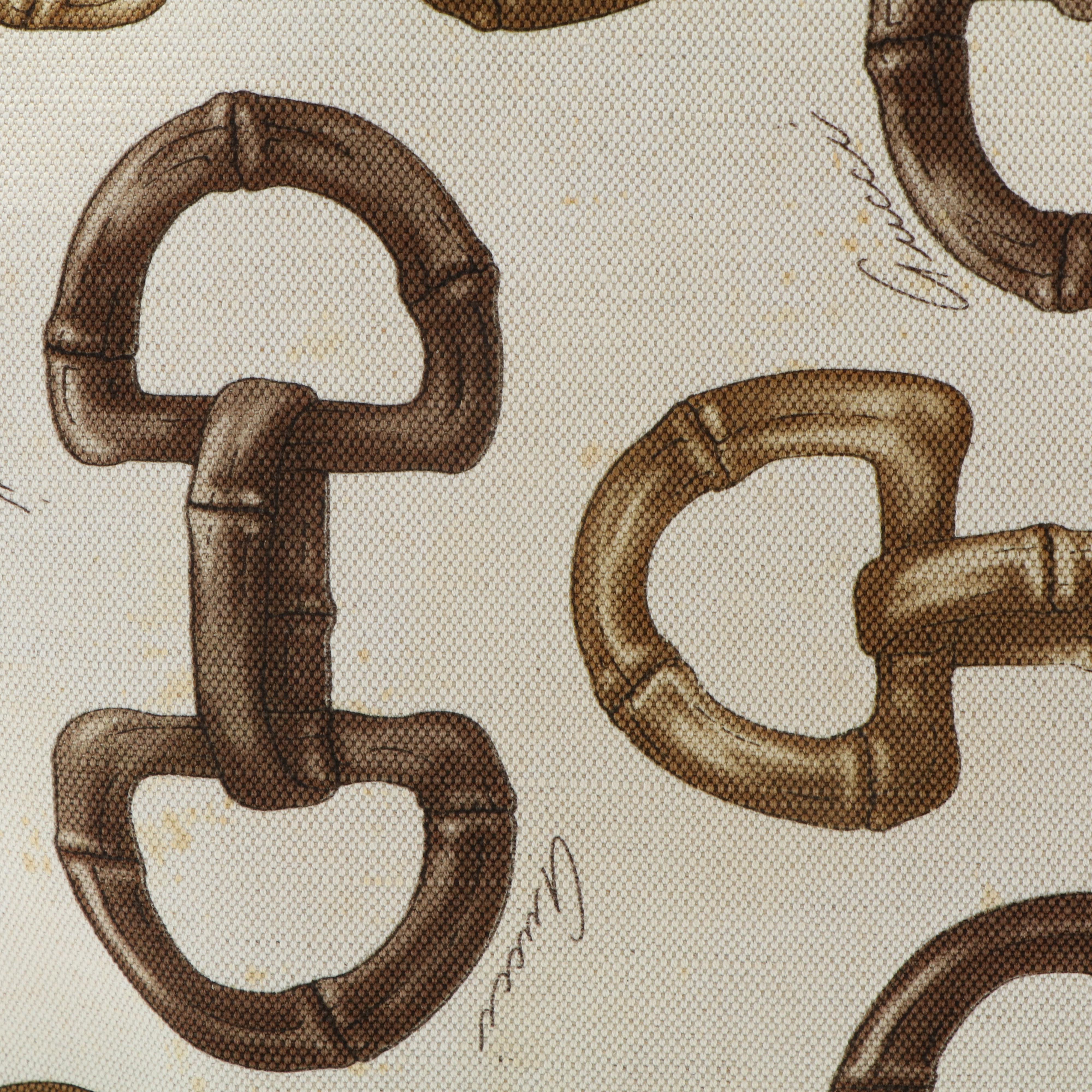 Gucci Horsebit Tote Bag in Canvas and Leather