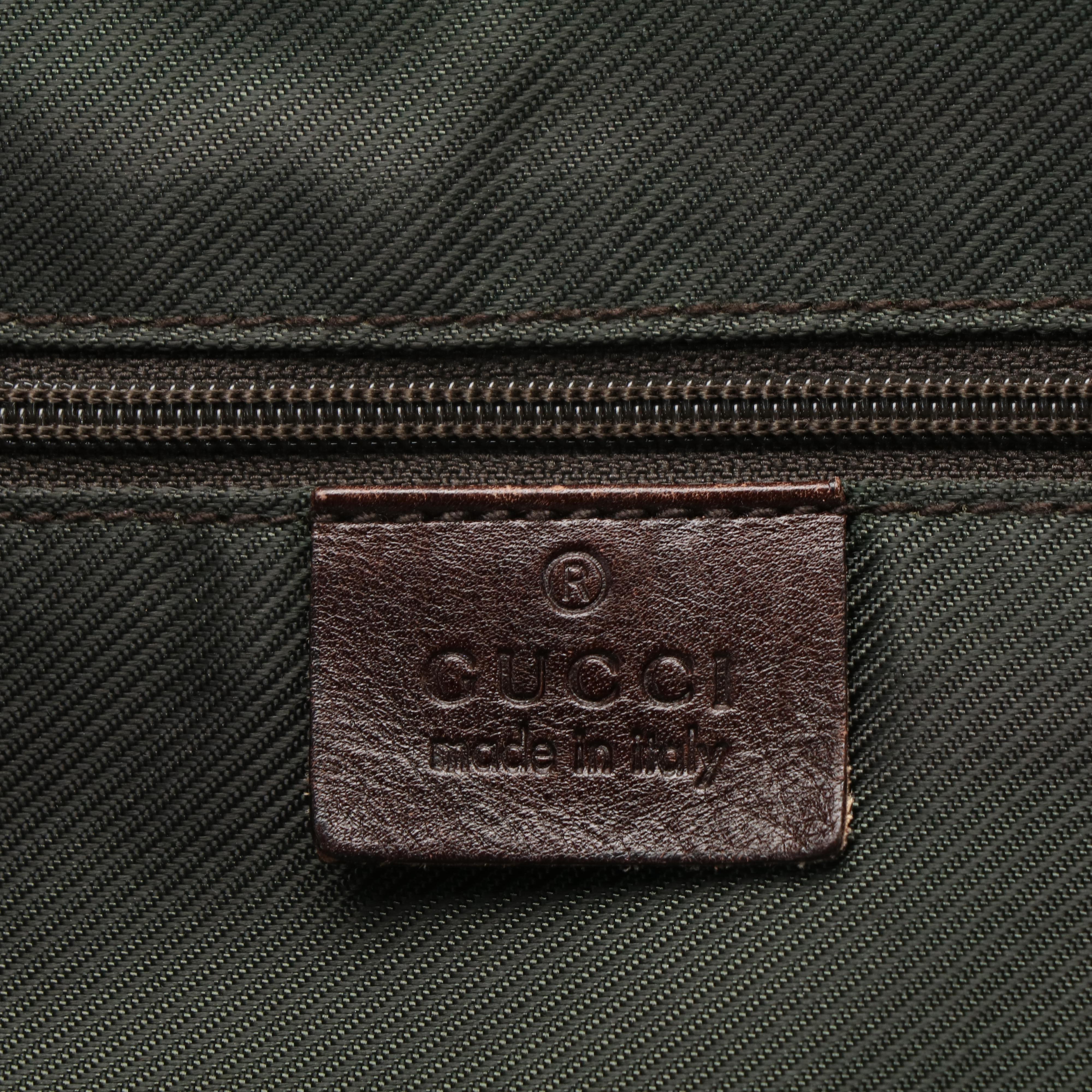 Gucci Horsebit Tote Bag in Canvas and Leather