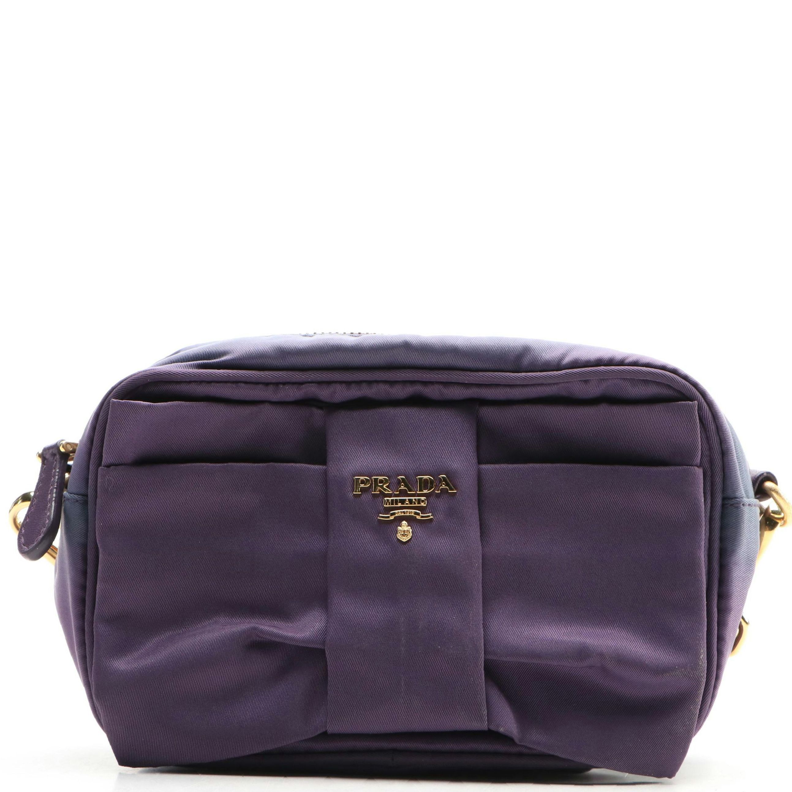 Prada Tessuto Nylon Fiocco Bow Crossbody Bag