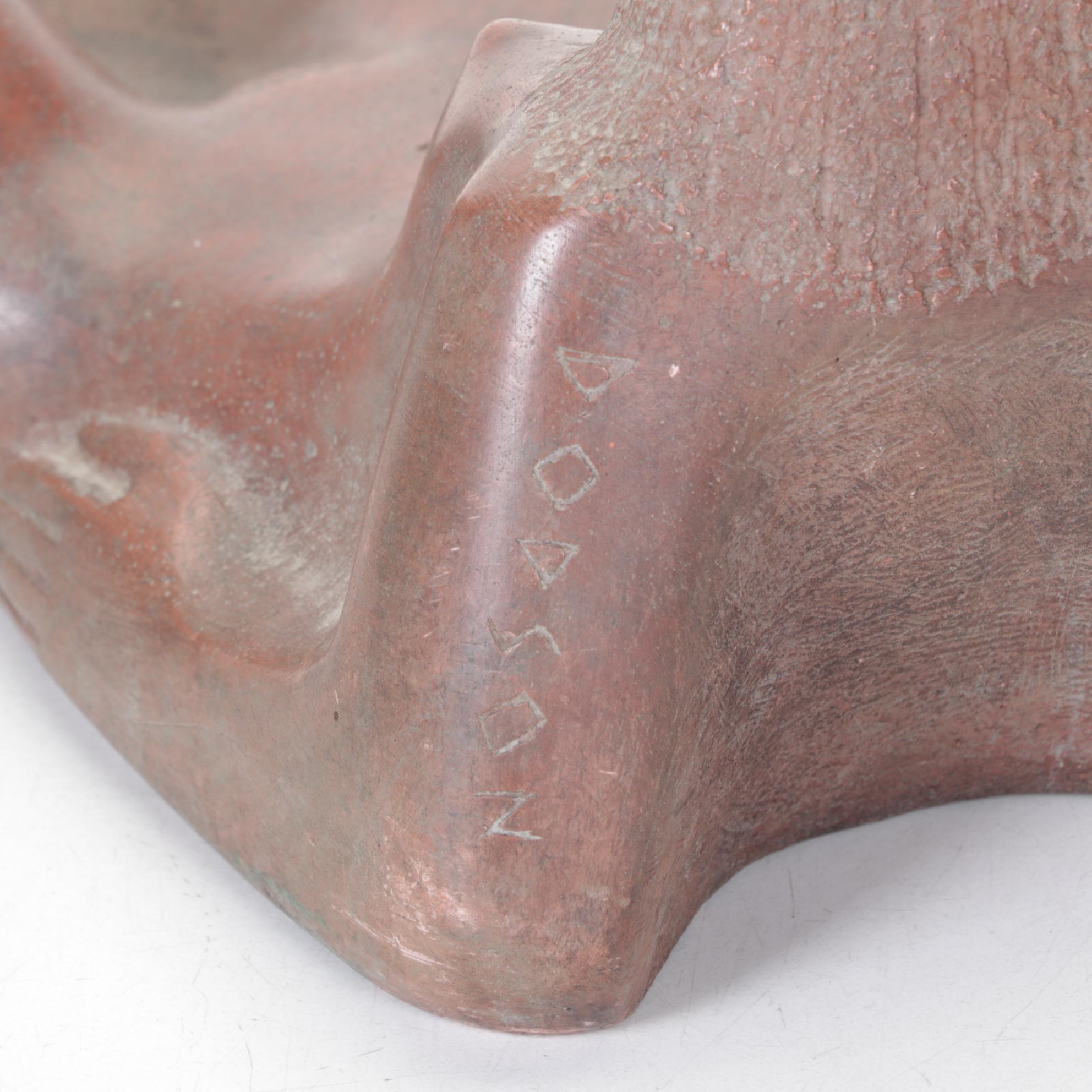 Cuck Dodson Reclining Nude Figure with Stoneware Sunbathing Woman