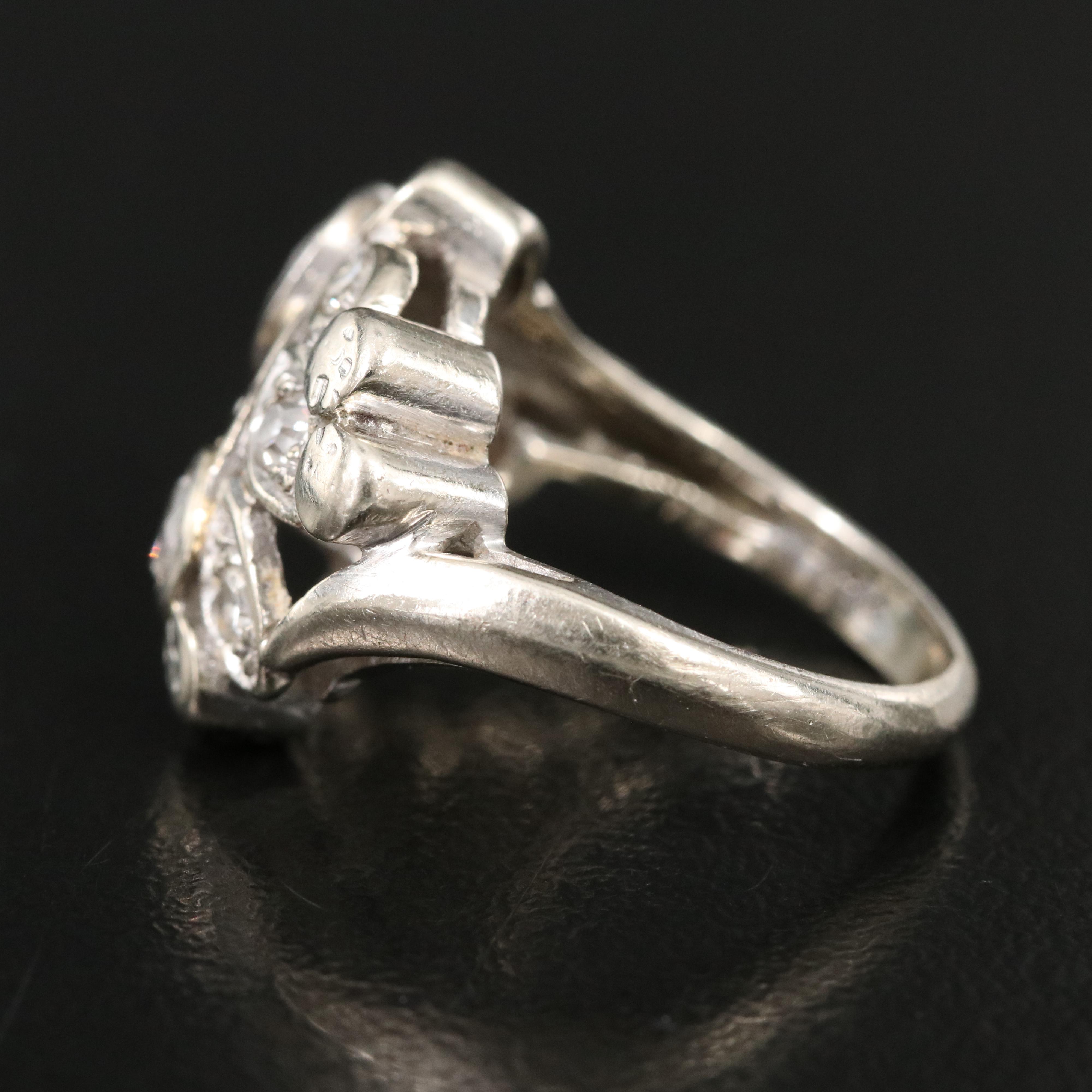 Vintage 14K 0.86 CTW Diamond Ring