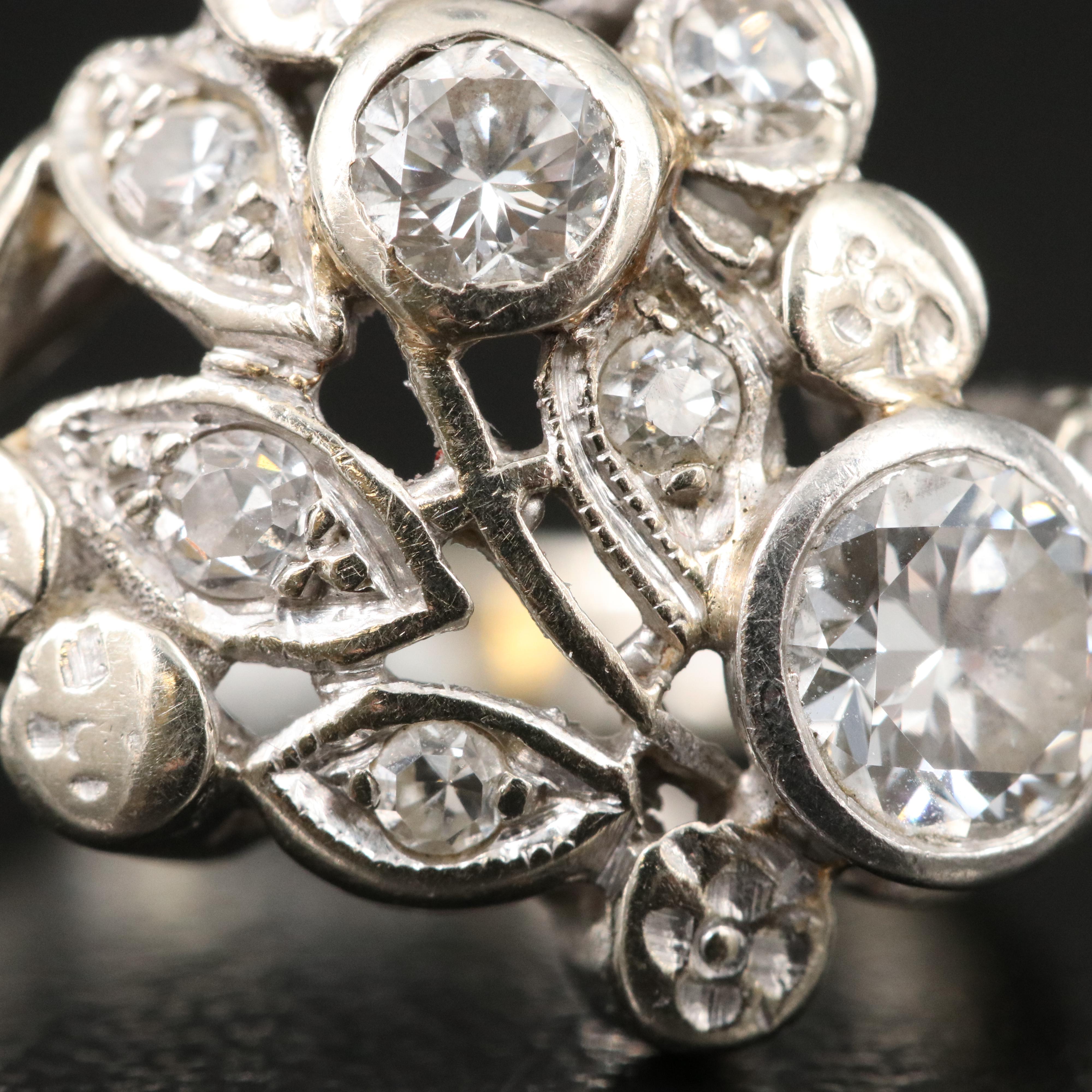 Vintage 14K 0.86 CTW Diamond Ring