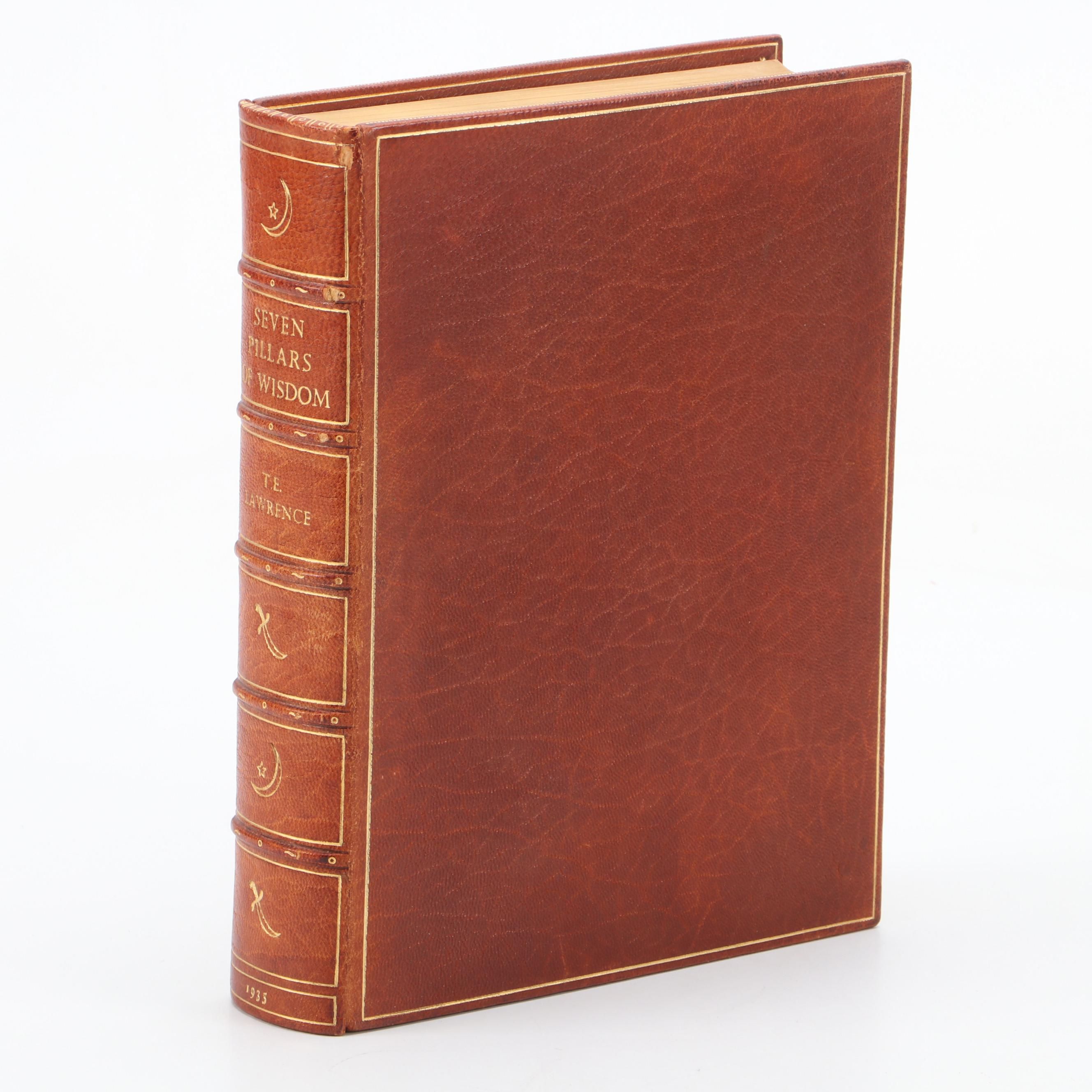 Leather Bound First Trade Edition "Seven Pillars of Wisdom" by T. E. Lawrence