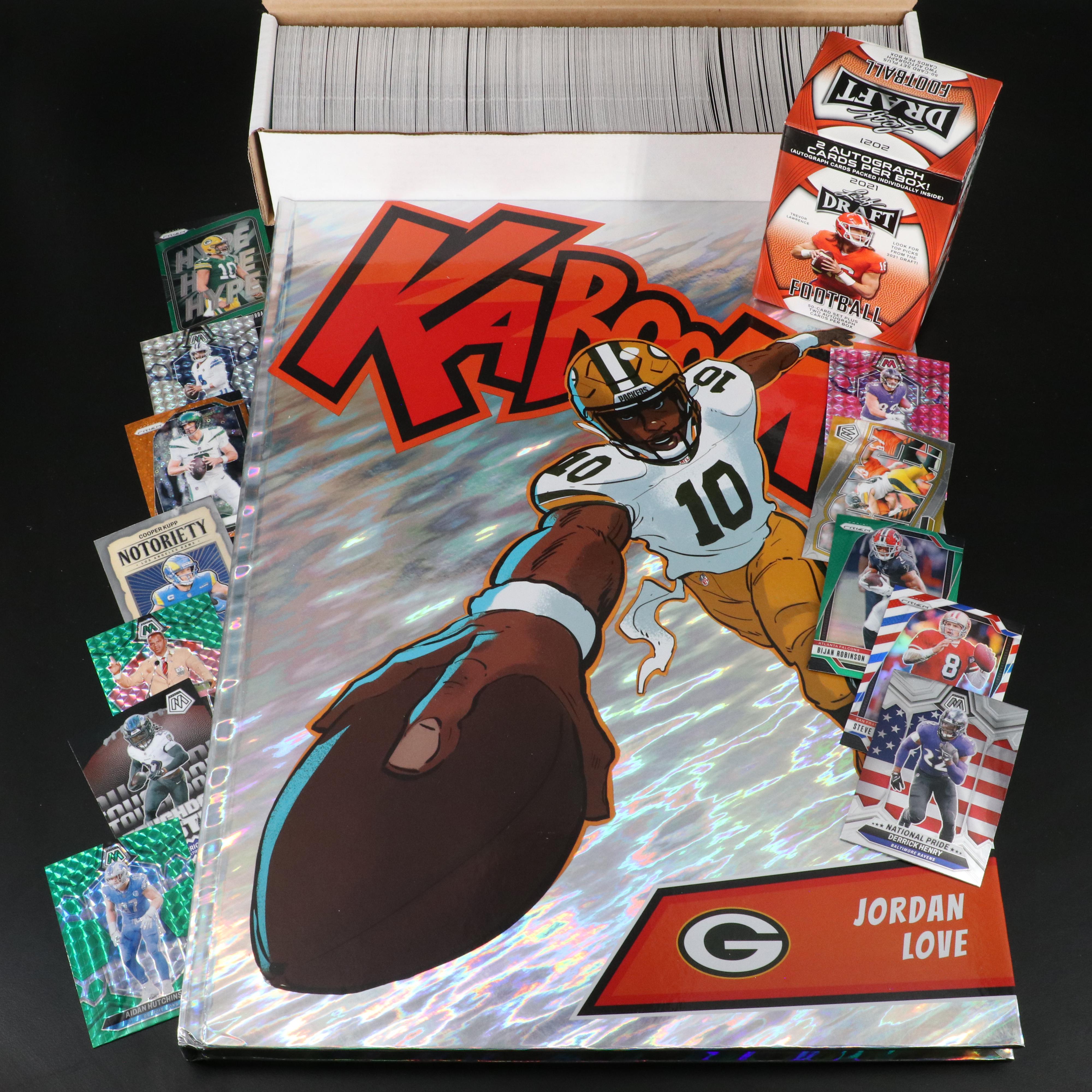 Prizm with Other Football Cards Featuring Derrick Henry and More, 2020s