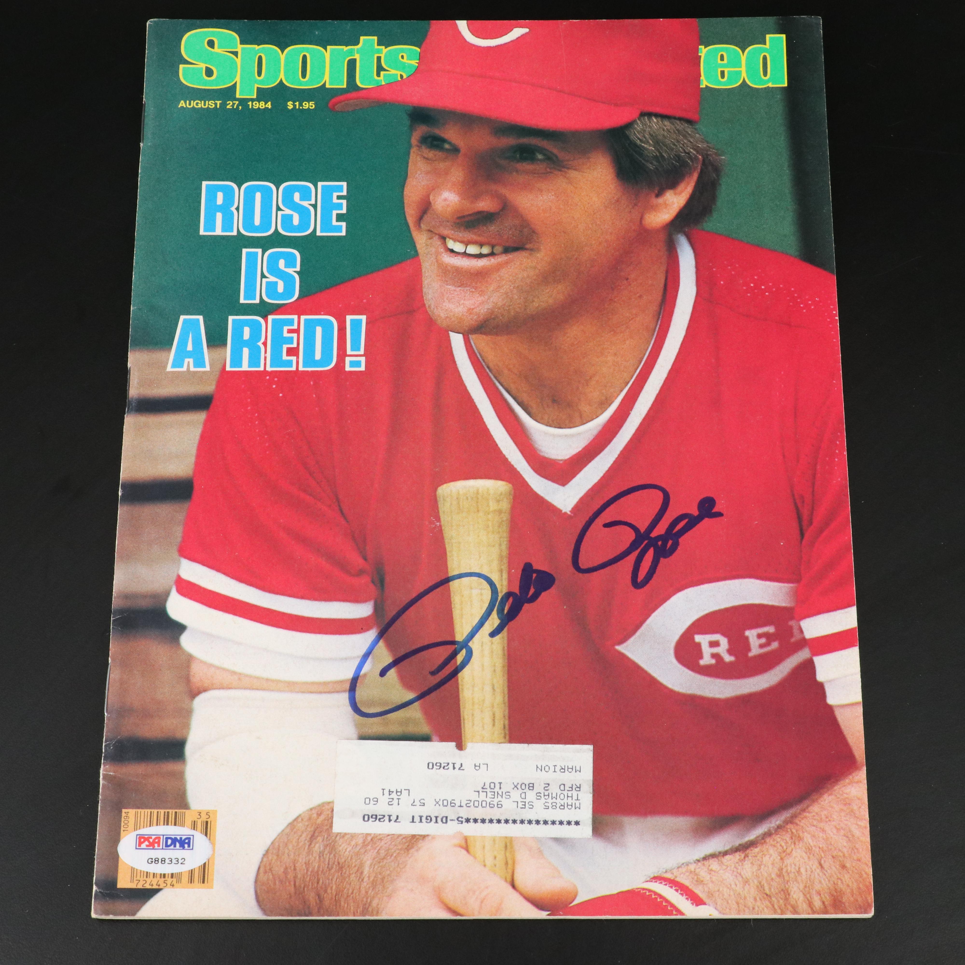 Pete Rose Signed "Sports Illustrated" Cincinnati Reds Baseball Magazine, PSA