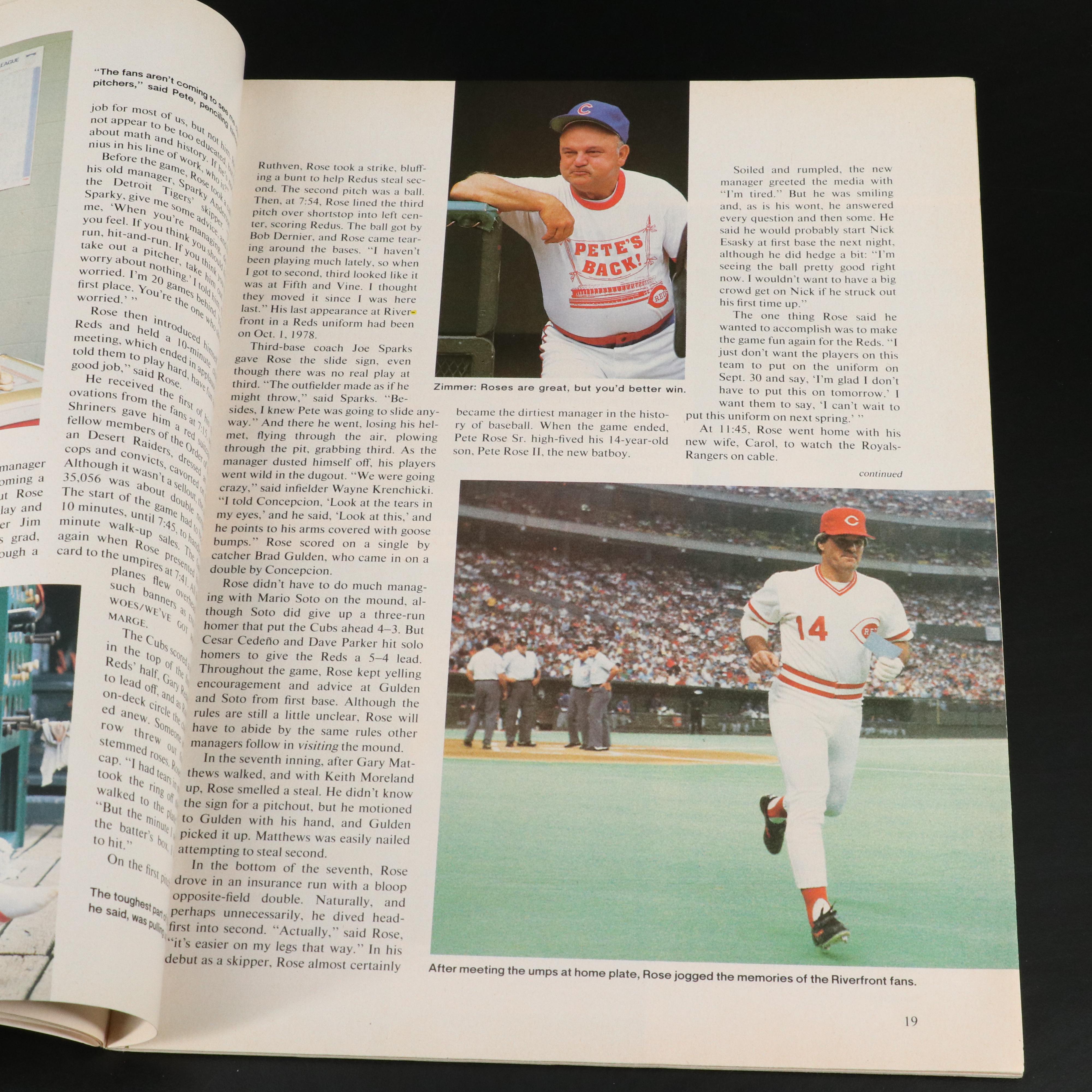 Pete Rose Signed "Sports Illustrated" Cincinnati Reds Baseball Magazine, PSA