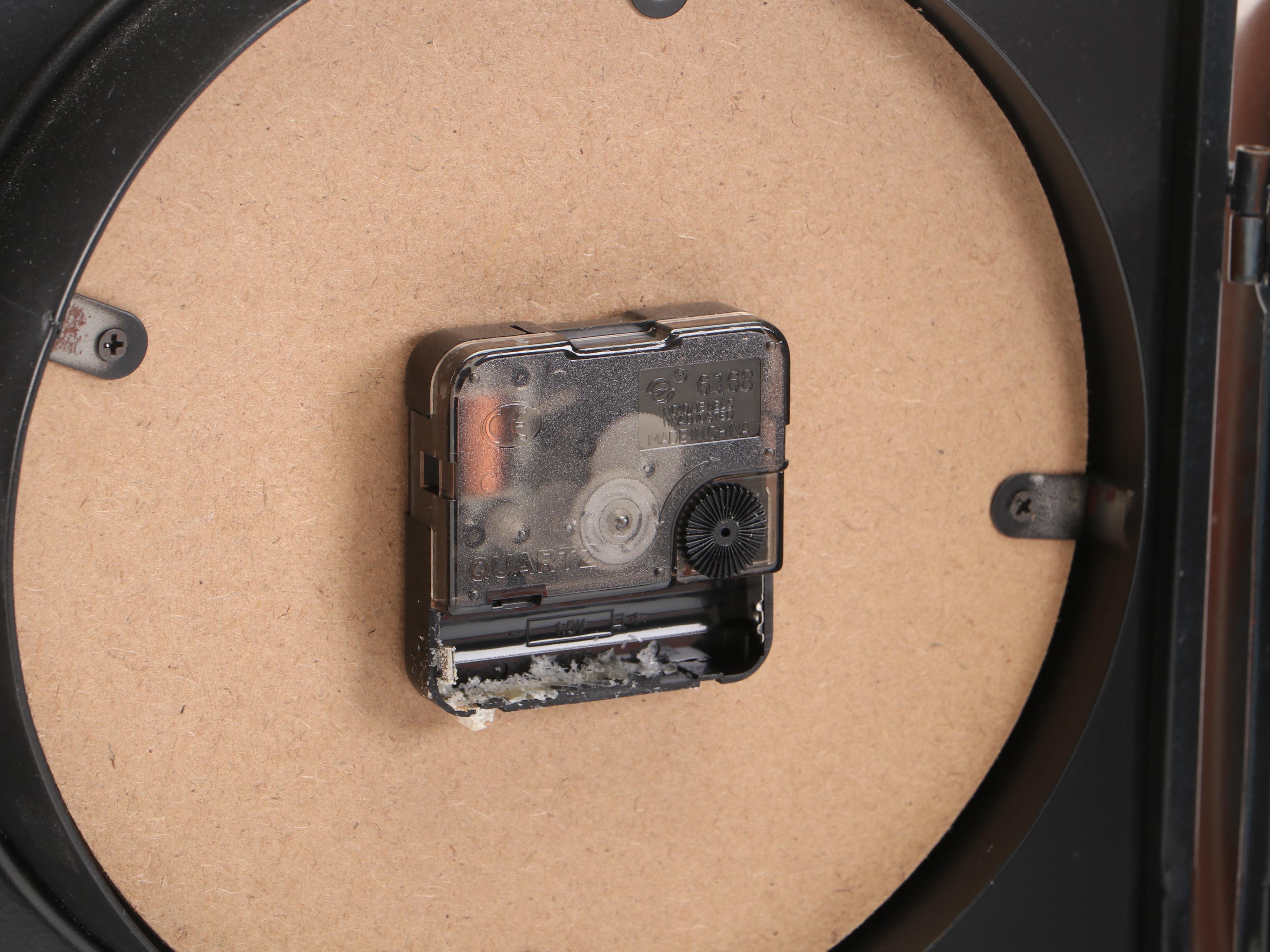 Retro Henri Dupont Decorative Metal Wall Clock With Handset