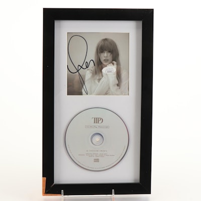 Taylor Swift Signed "The Tortured Poets Department" CD Card in Frame, JSA Taylor Swift Signed "The Tortured Poets Department" CD Card in Frame, JSA
