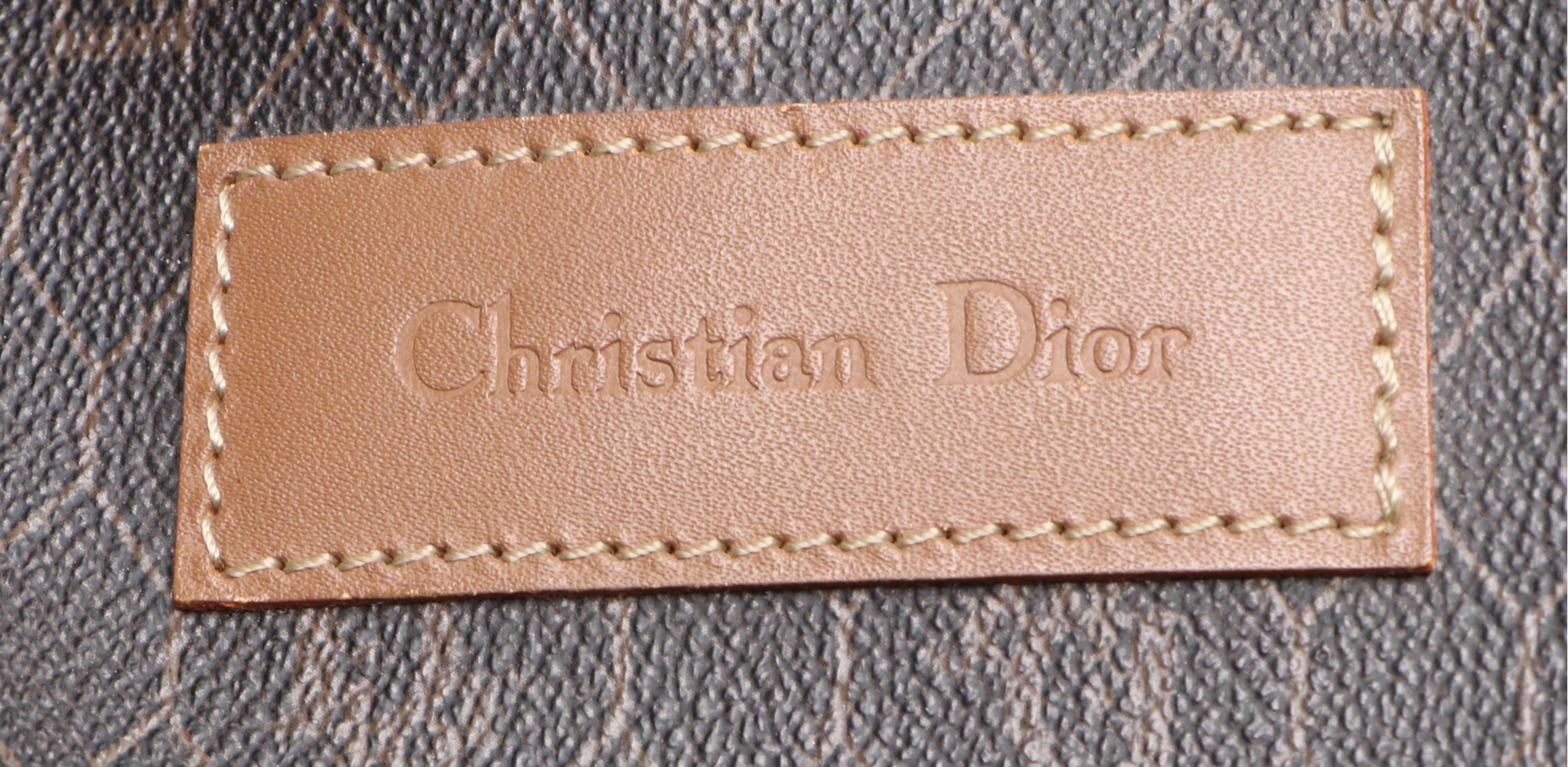 Christian Dior Boston Bag in Monogram Honeycomb Canvas and Leather