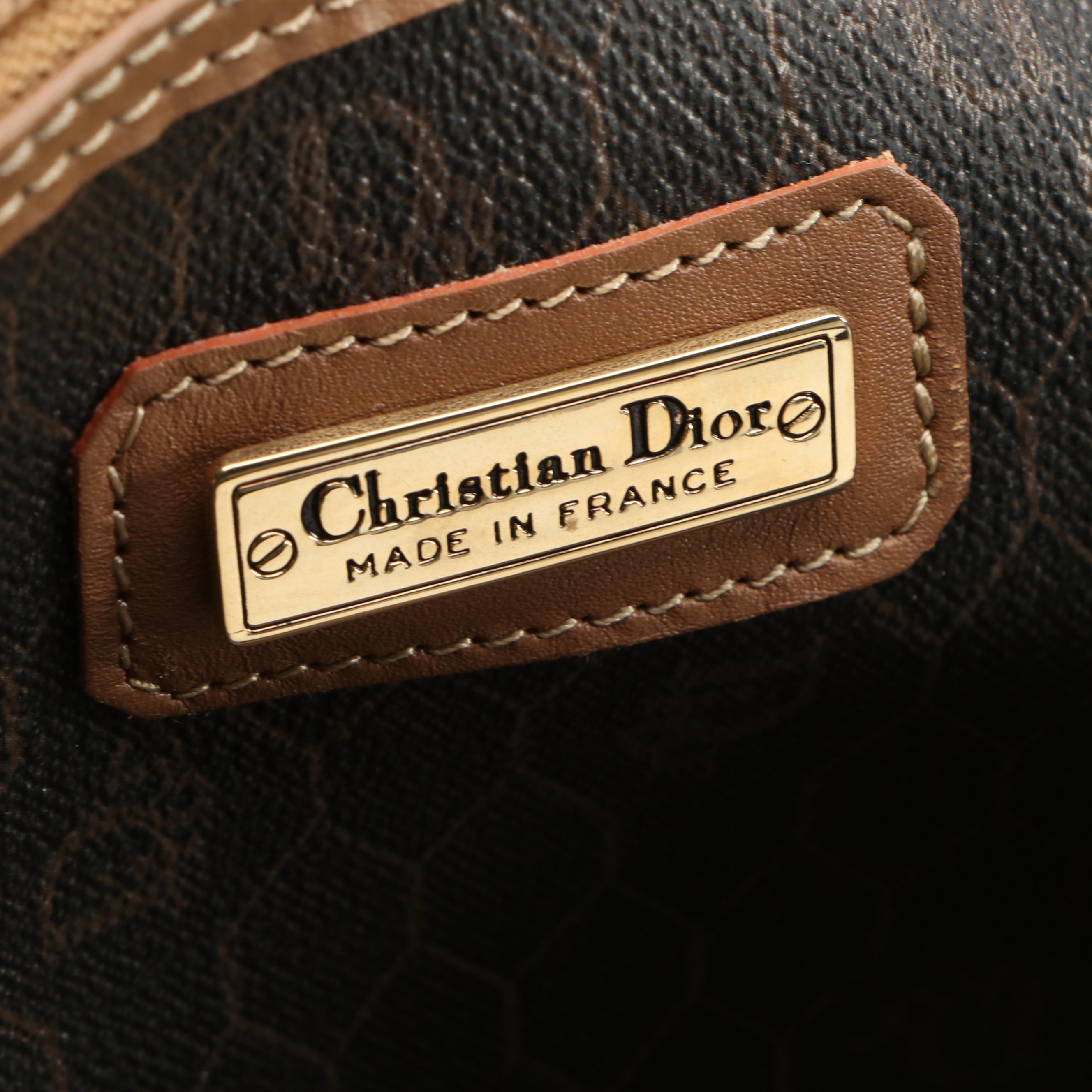 Christian Dior Boston Bag in Monogram Honeycomb Canvas and Leather