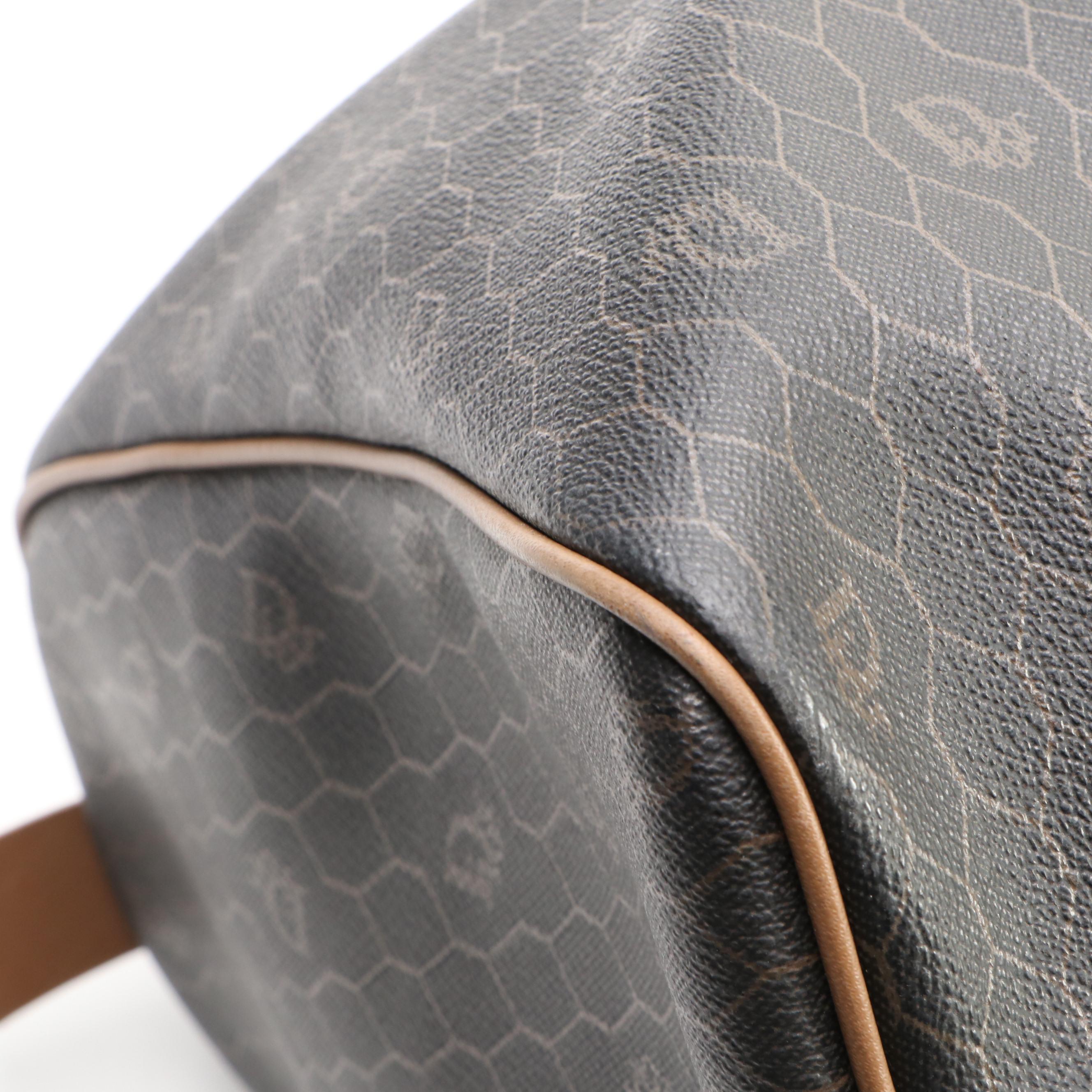 Christian Dior Boston Bag in Monogram Honeycomb Canvas and Leather