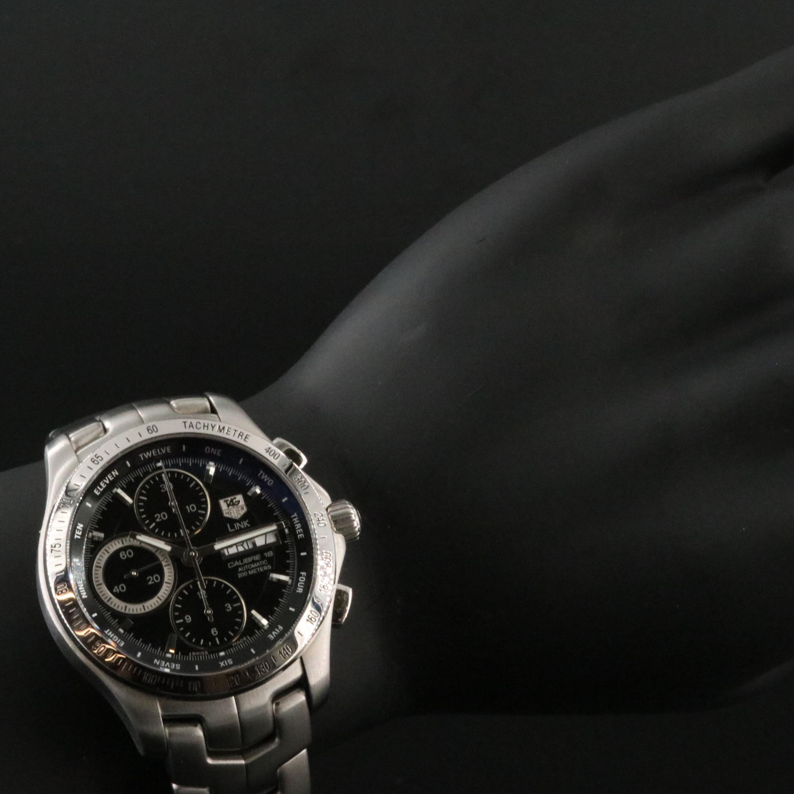 Tag Heuer Link Calibre 16 Stainless Steel Automatic Watch