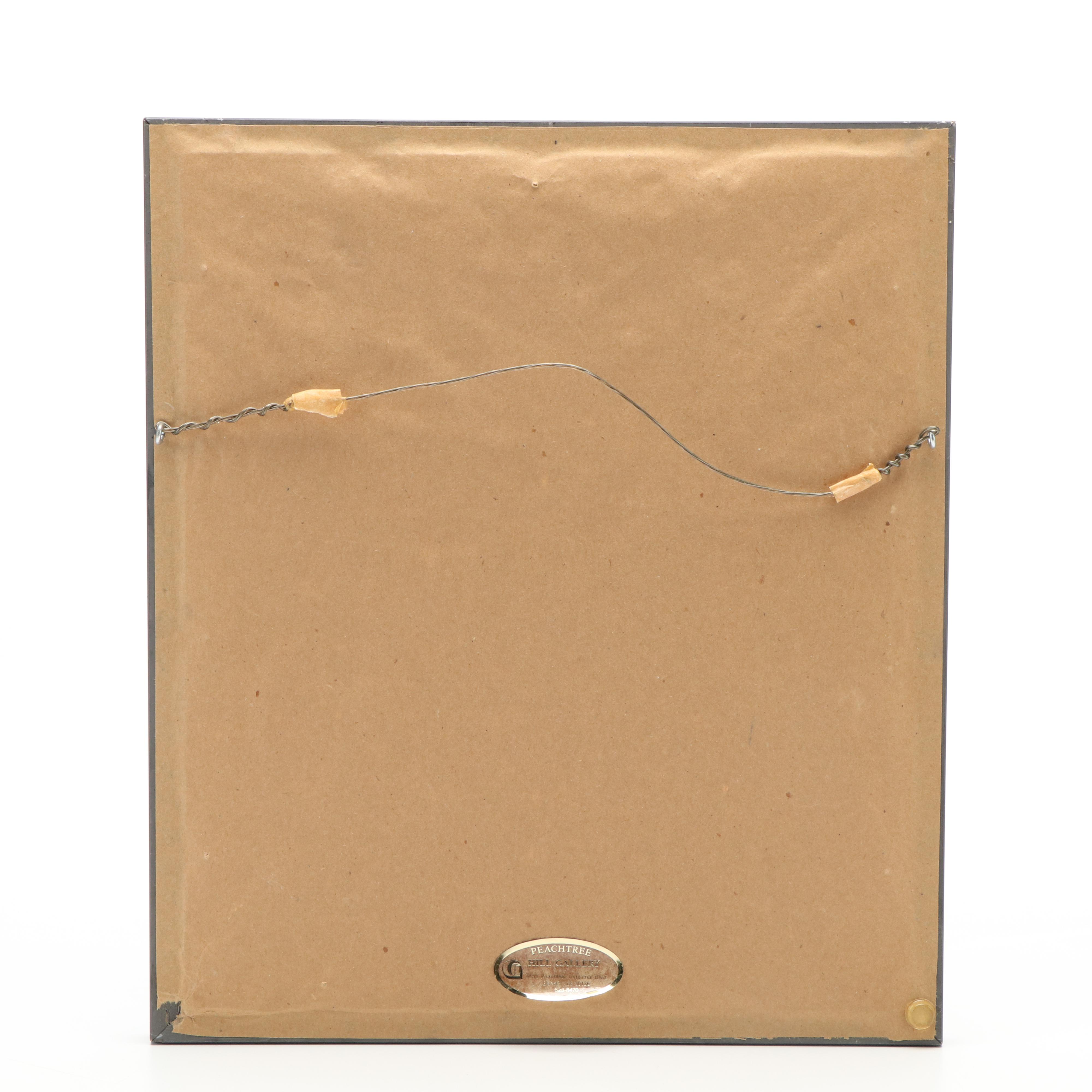 Arnold Palmer Signed Golf Print in Matted Frame