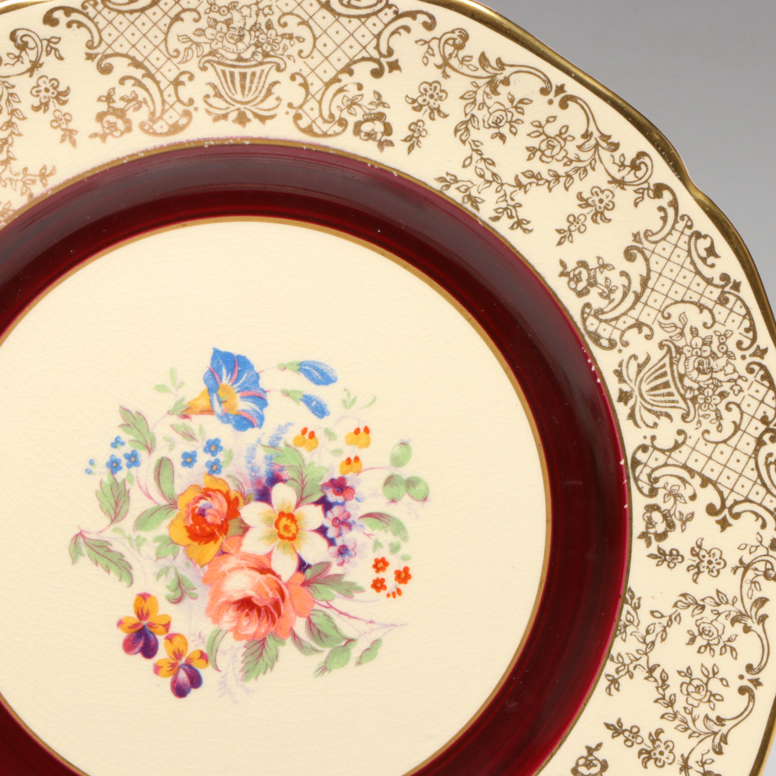 Edwin M. Knowles "Regal" Ceramic Teacup Set with More Tea Dishes