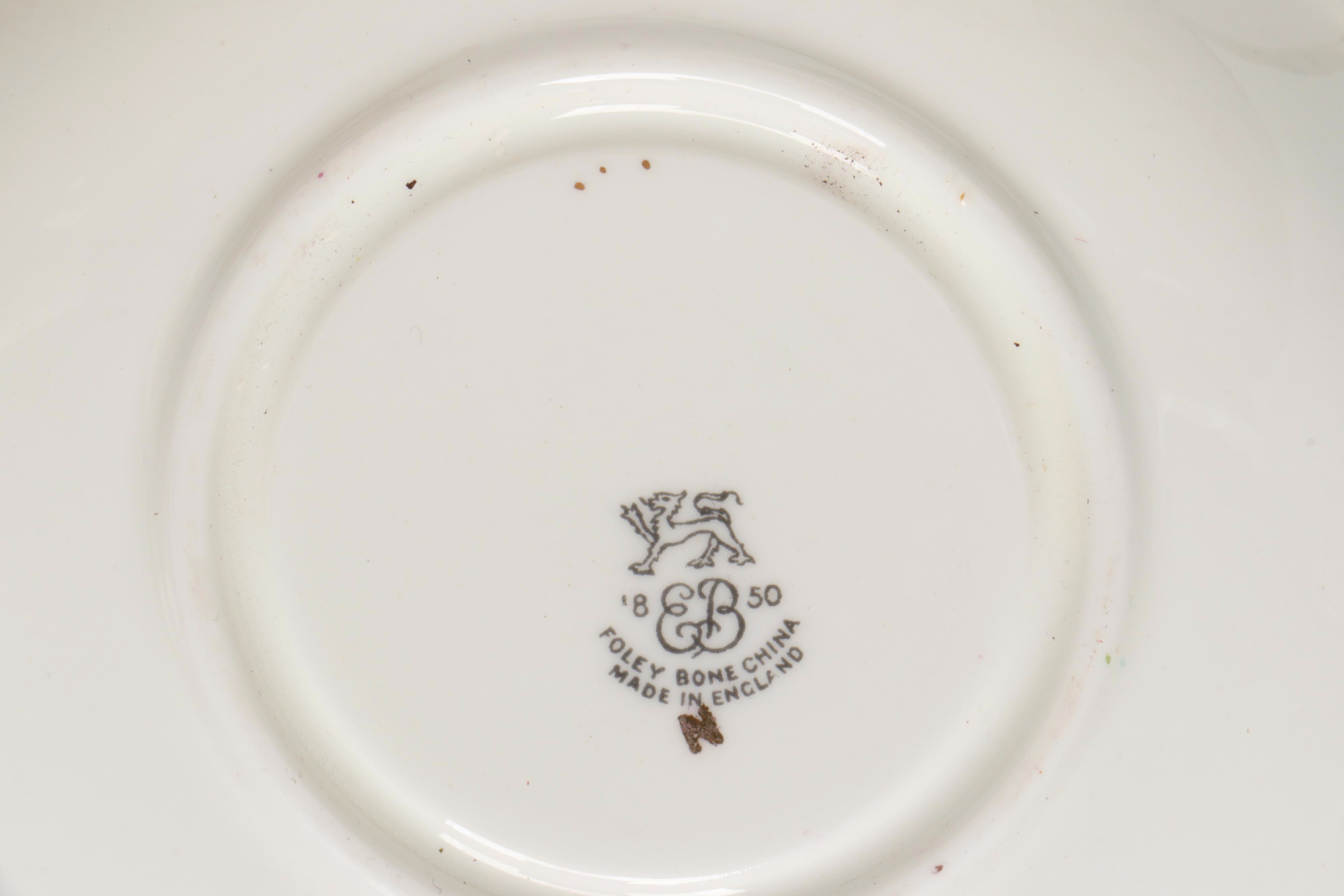 Edwin M. Knowles "Regal" Ceramic Teacup Set with More Tea Dishes