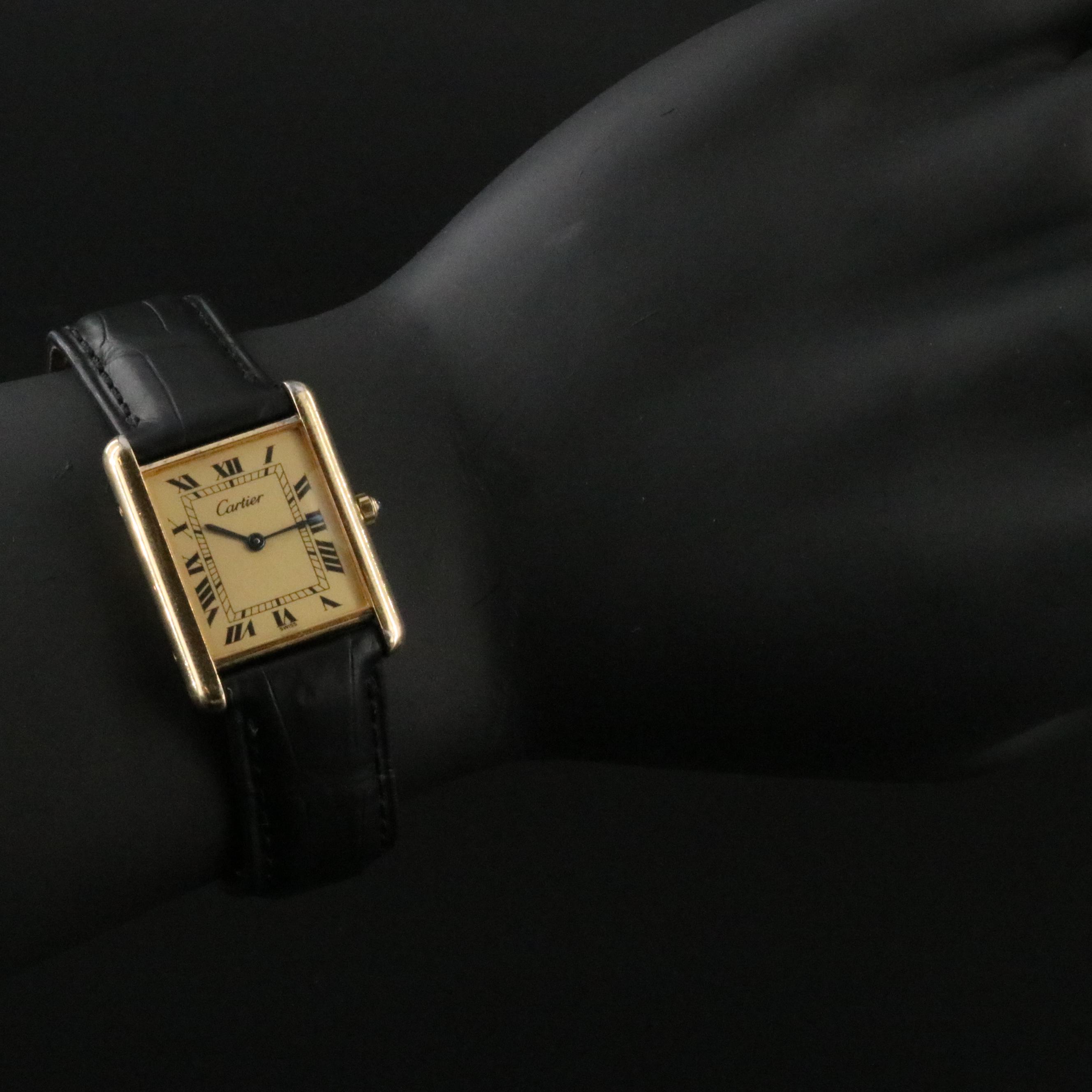 Cartier Tank Vermeil Quartz Watch