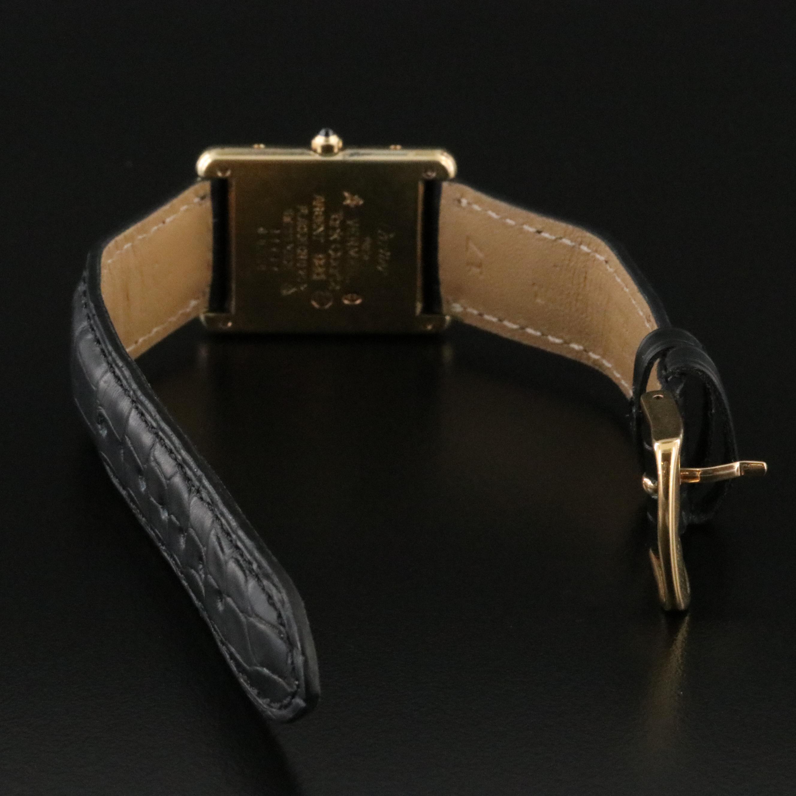 Cartier Tank Vermeil Quartz Watch