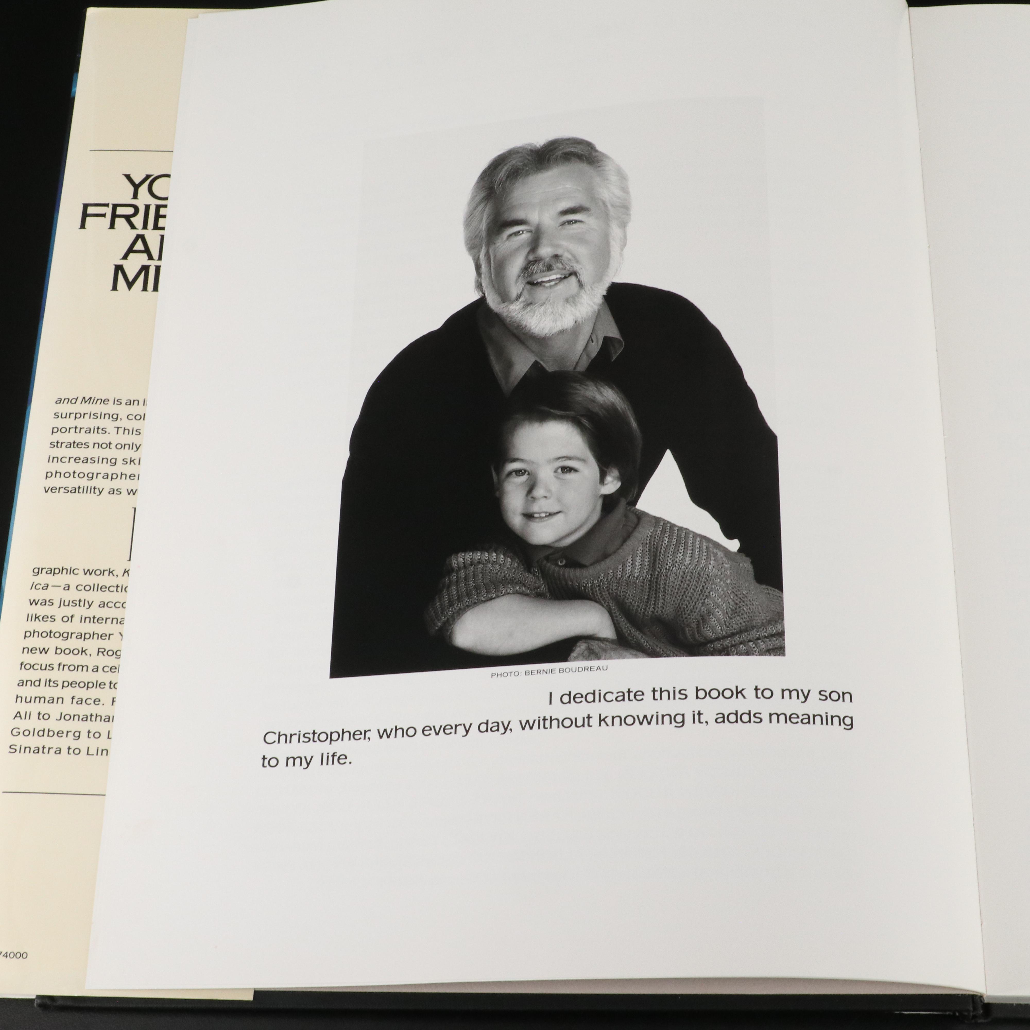 Kenny Rogers Signed "Your Friends and Mine" Book