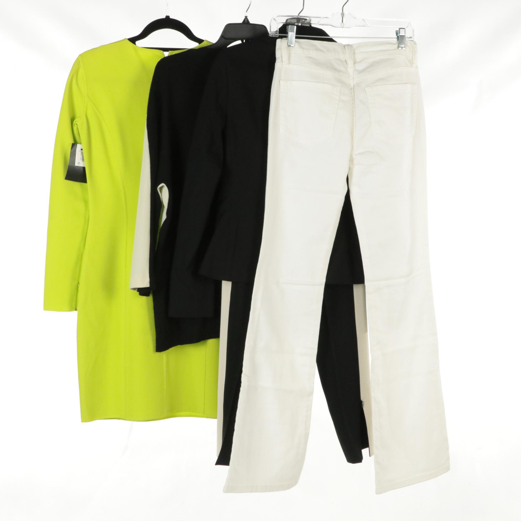 Michael Kors Dress, BCBG Max Azria Jeans, and Simono Barbieri Twin Set Separates