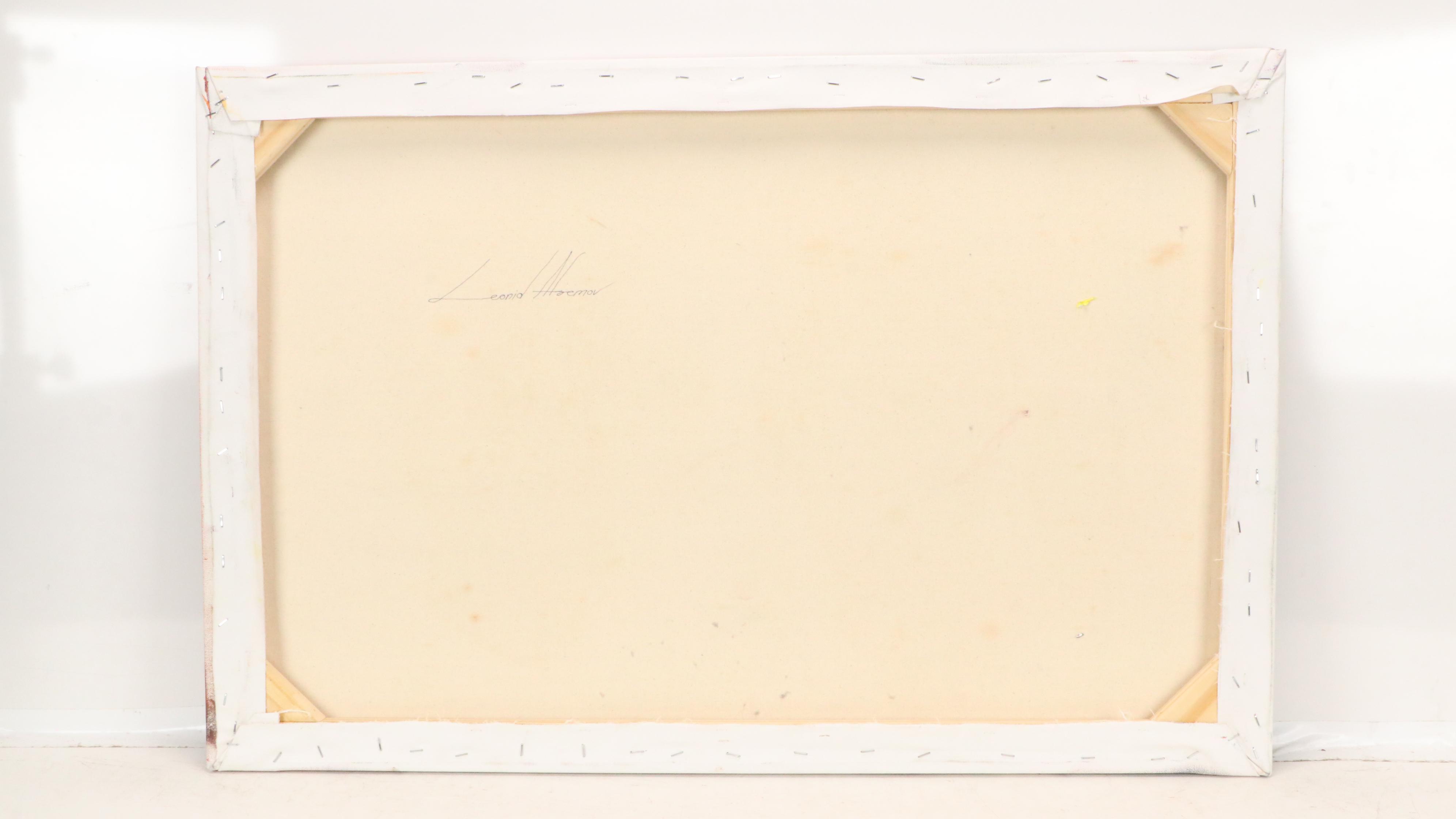 Leonid Afremov Studios Canal Scene Oil Painting