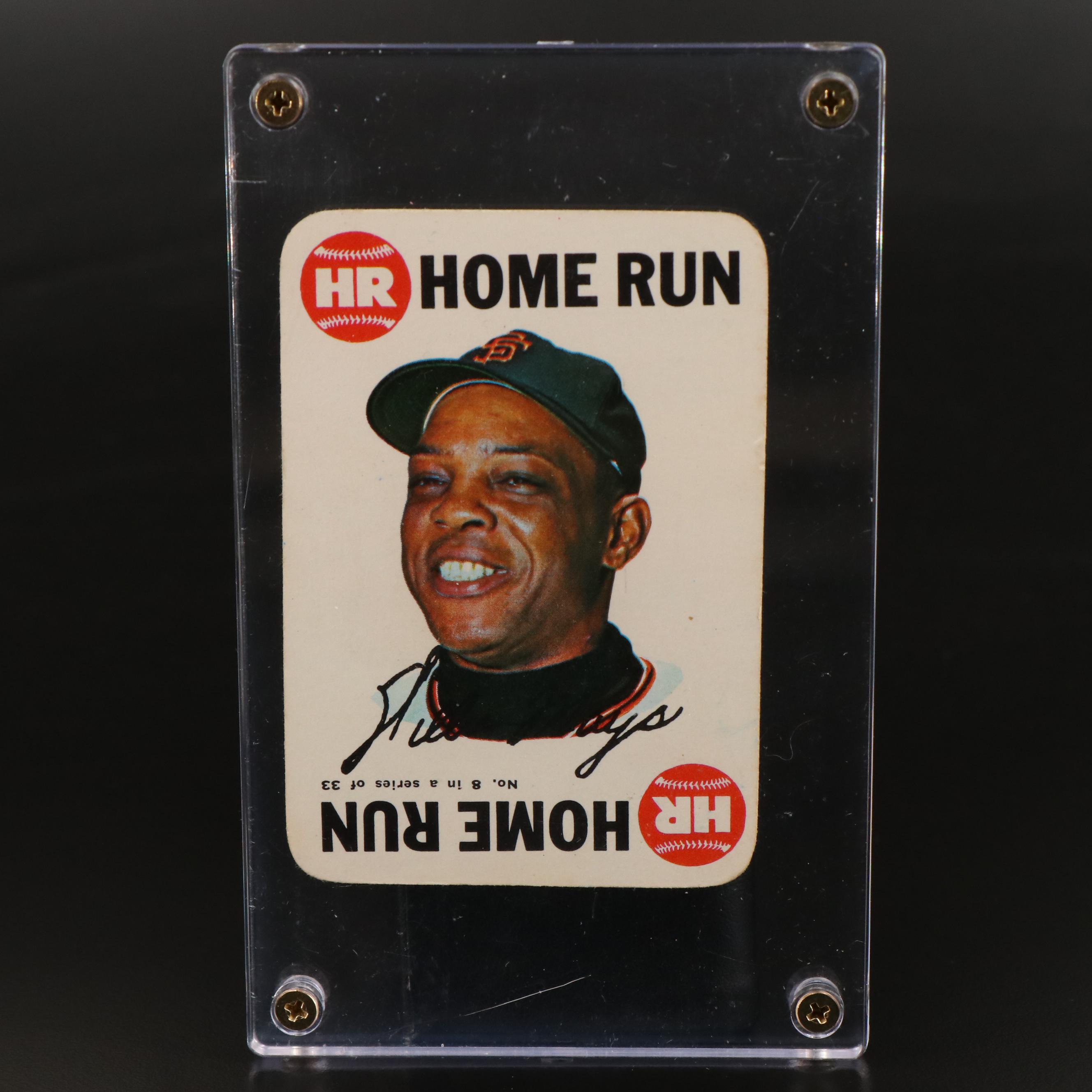 1968 Topps Game Willie Mays San Francisco Giants Baseball Card