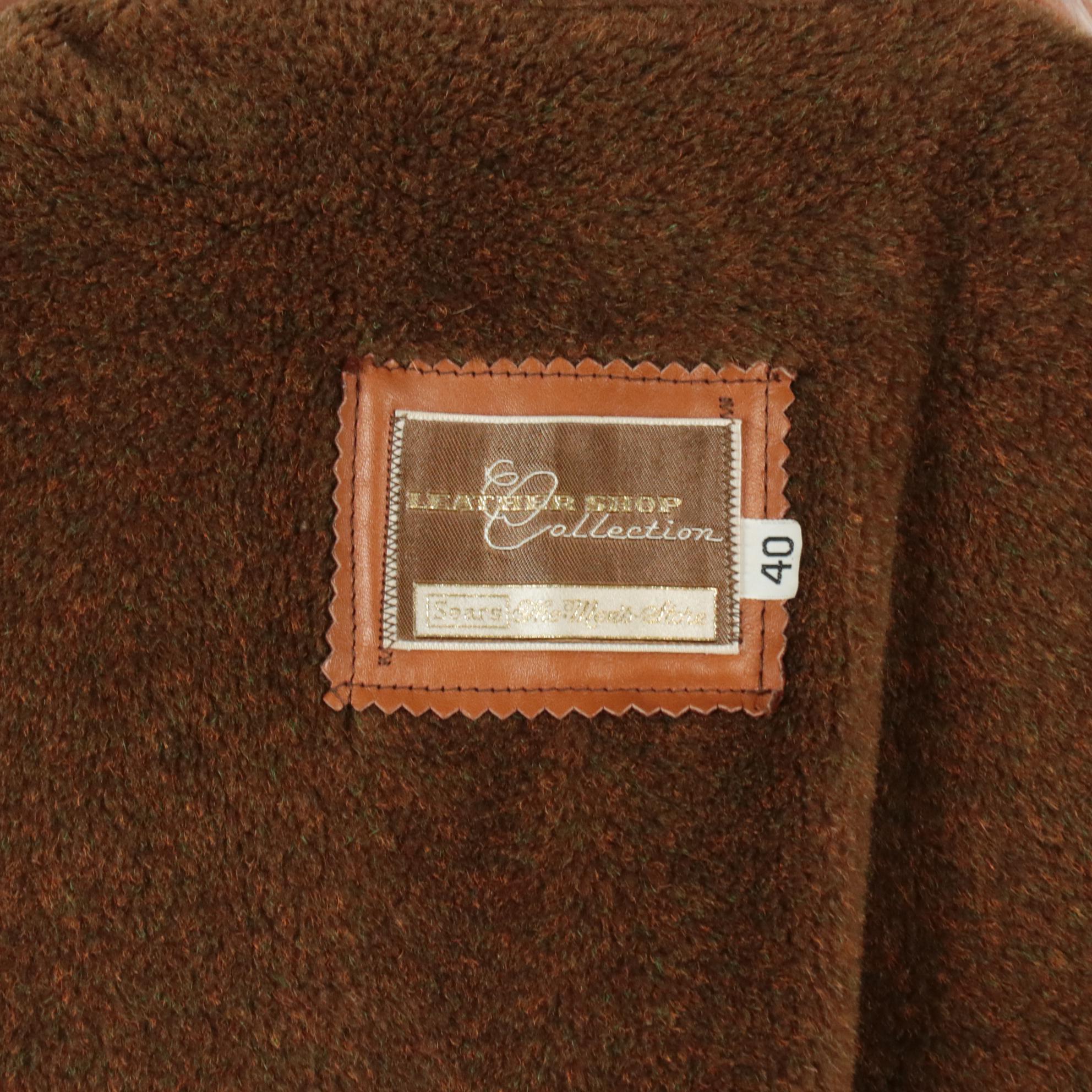 Men's Brooks Brothers Wool Lined Trench Coat & Leather Shop Collection Jacket