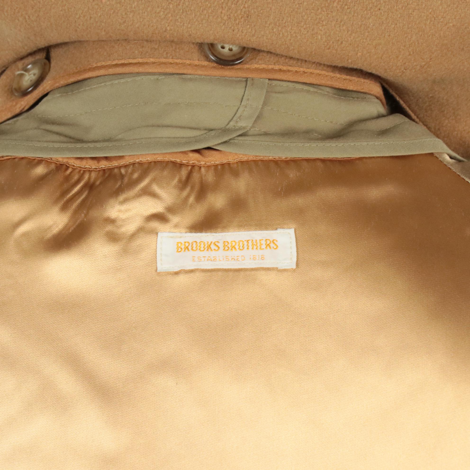 Men's Brooks Brothers Wool Lined Trench Coat & Leather Shop Collection Jacket