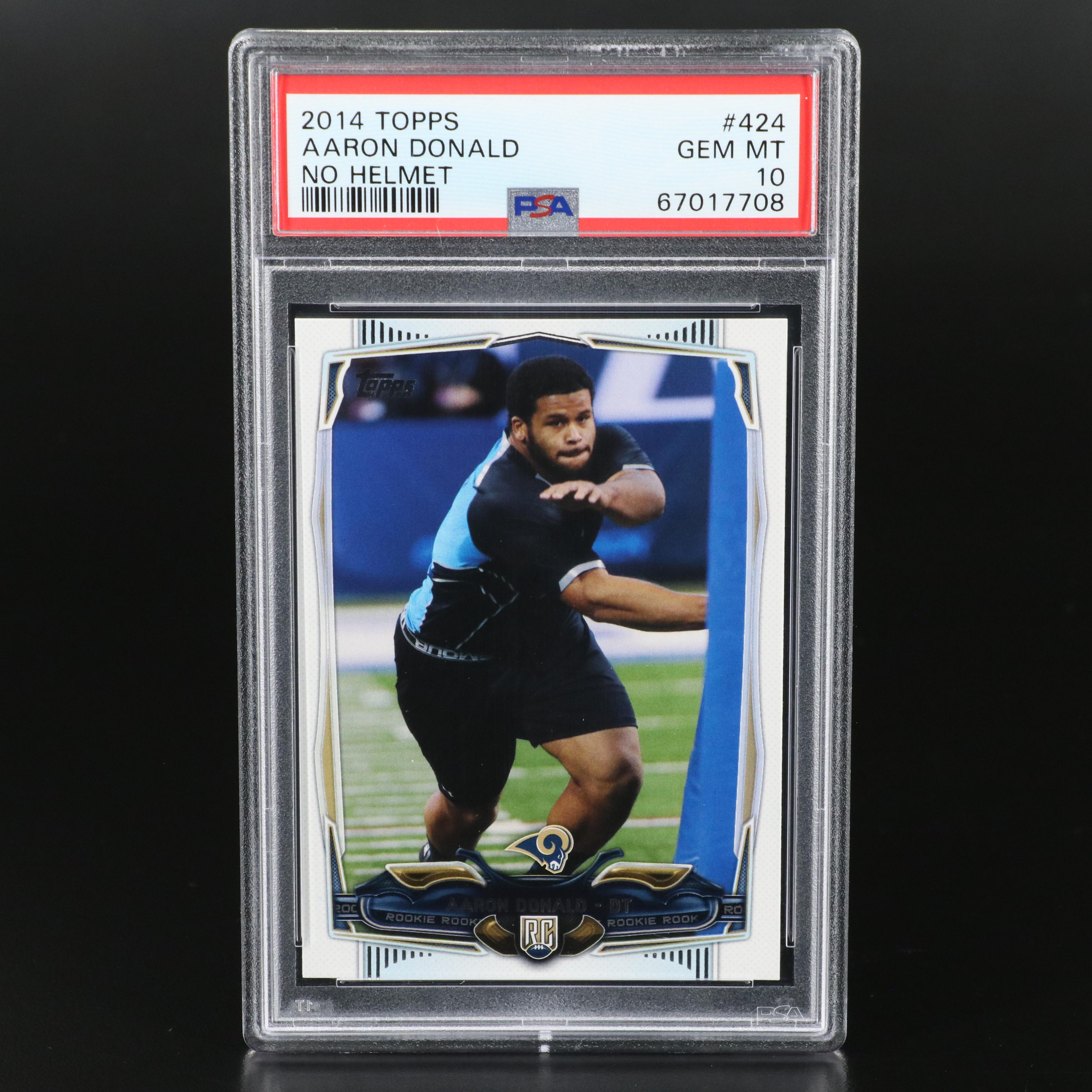 2014 Topps Aaron Donald St. Louis Ram Rookie Card Graded PSA 10