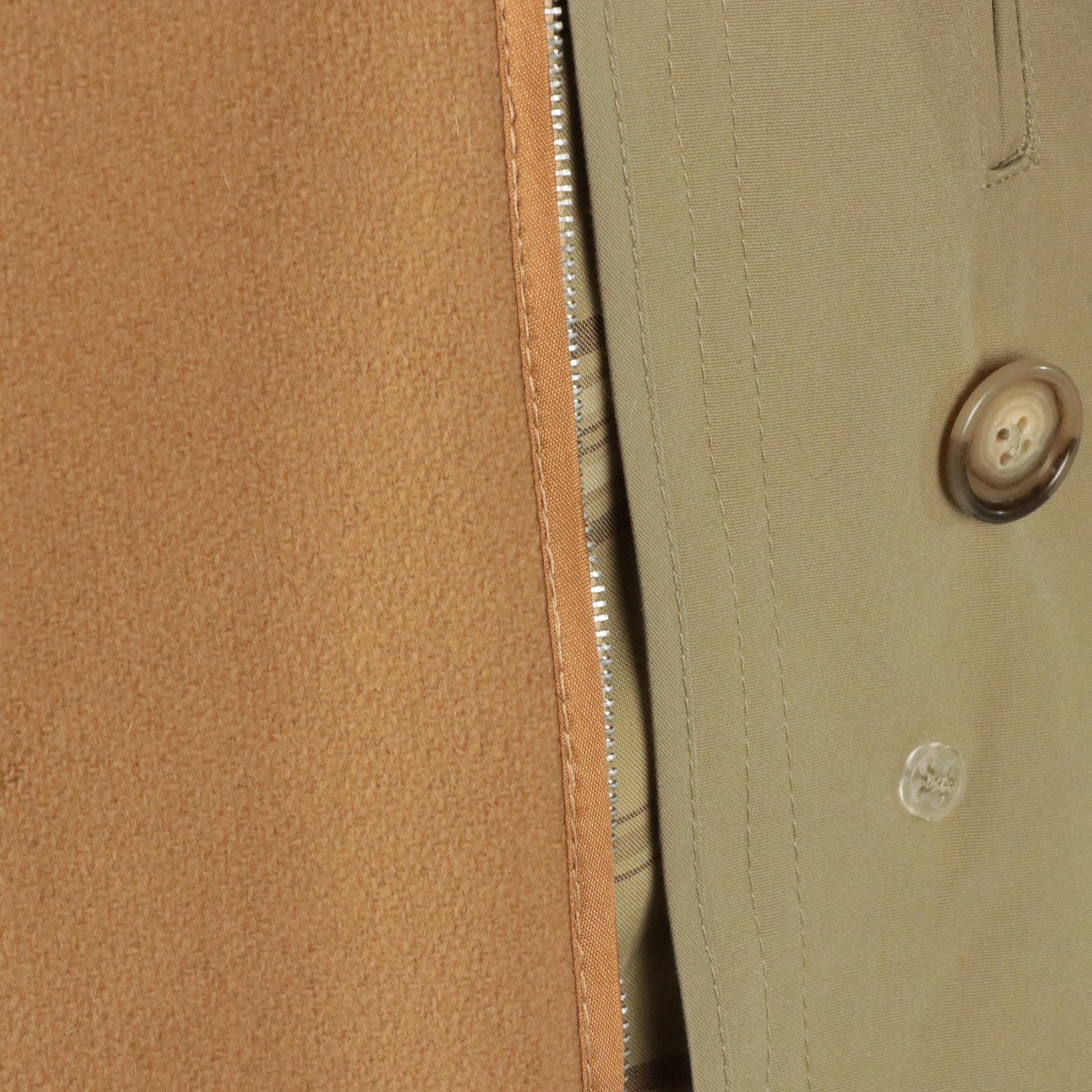 Men's Brooks Brothers Wool Lined Trench Coat & Leather Shop Collection Jacket