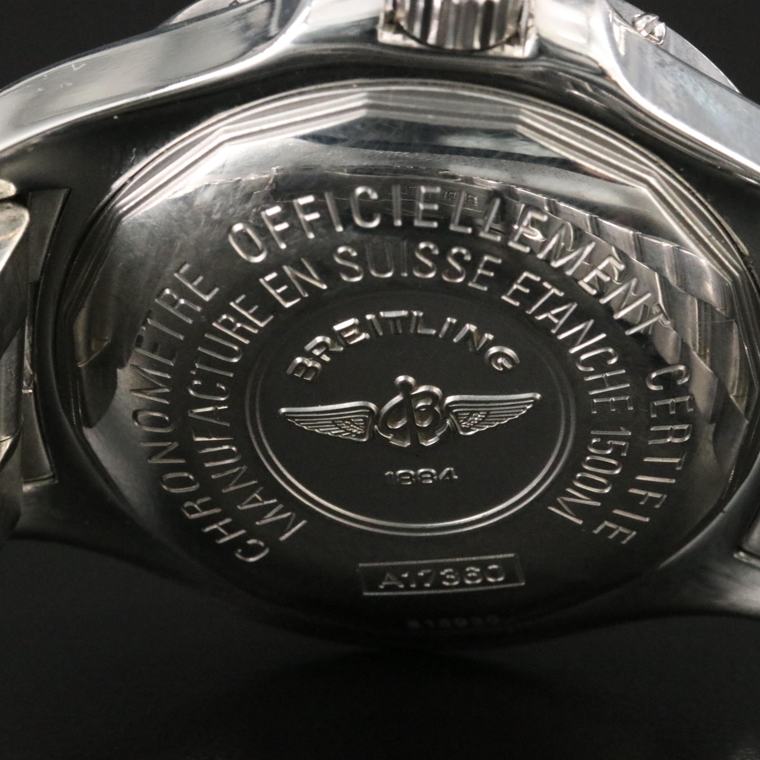 Breitling SuperOcean Date Orange Dial Watch