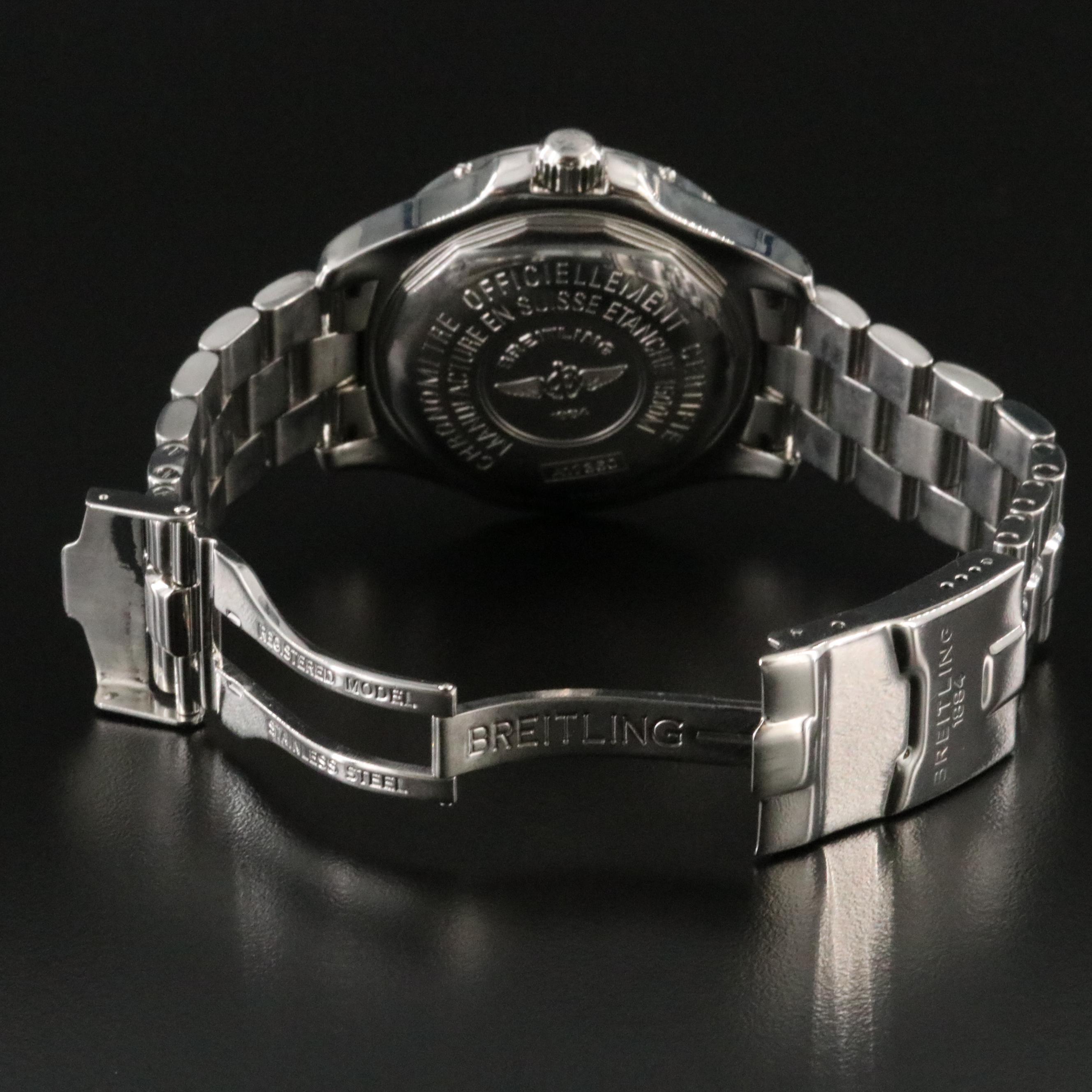 Breitling SuperOcean Date Orange Dial Watch