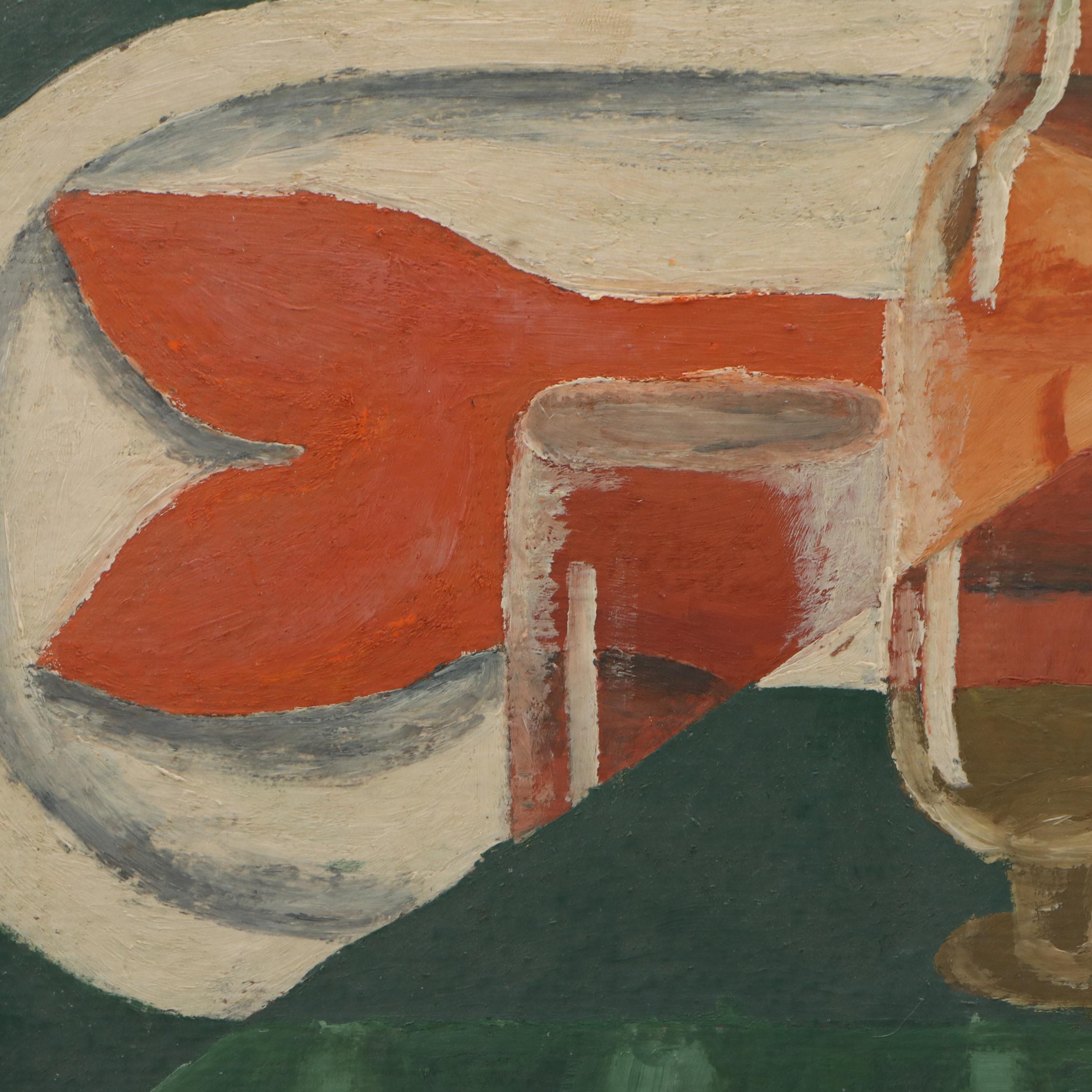 Cubist Still Life with Fish and Bottles, 1947