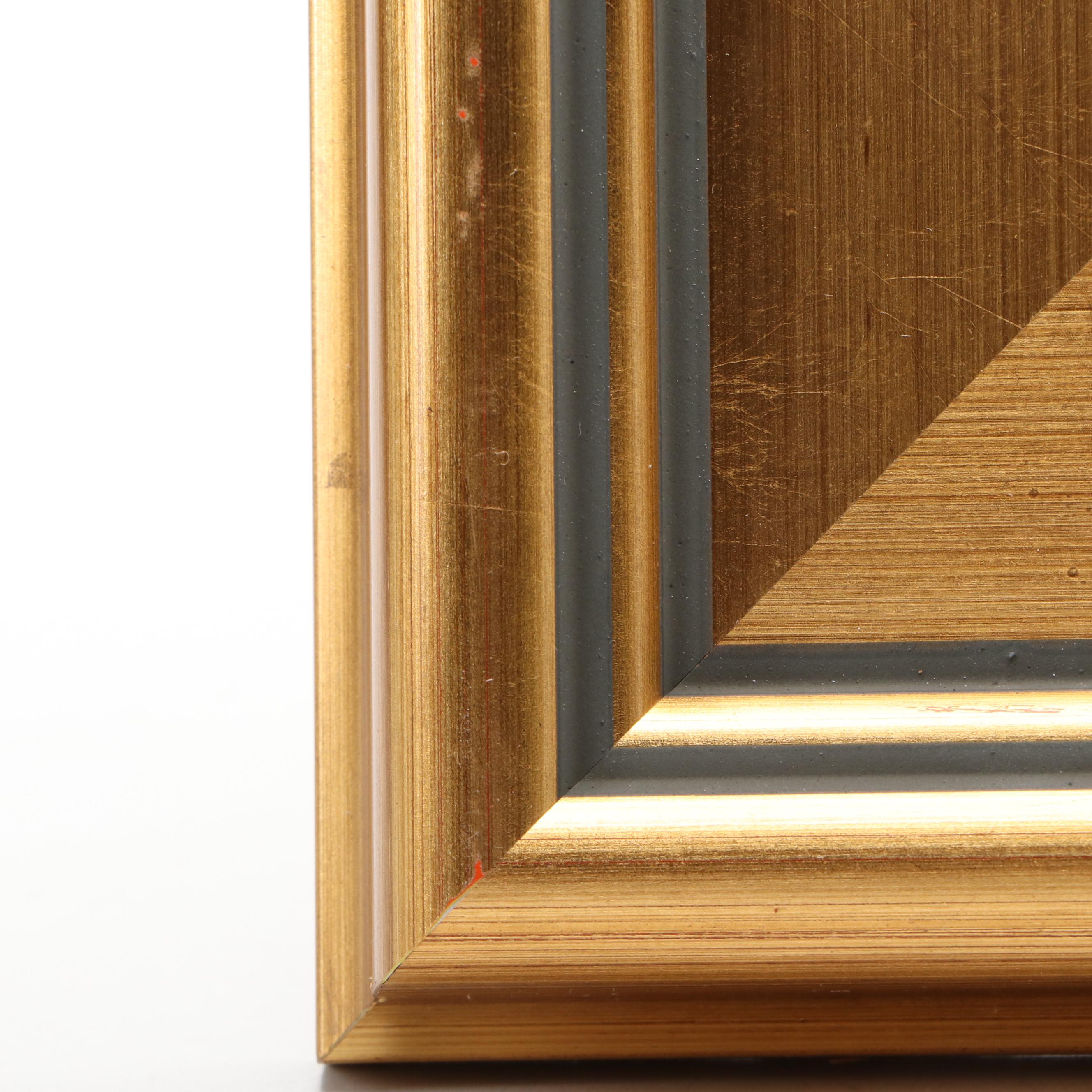 William Jamison Beach Oil Painting with Figure, Horse and Dog