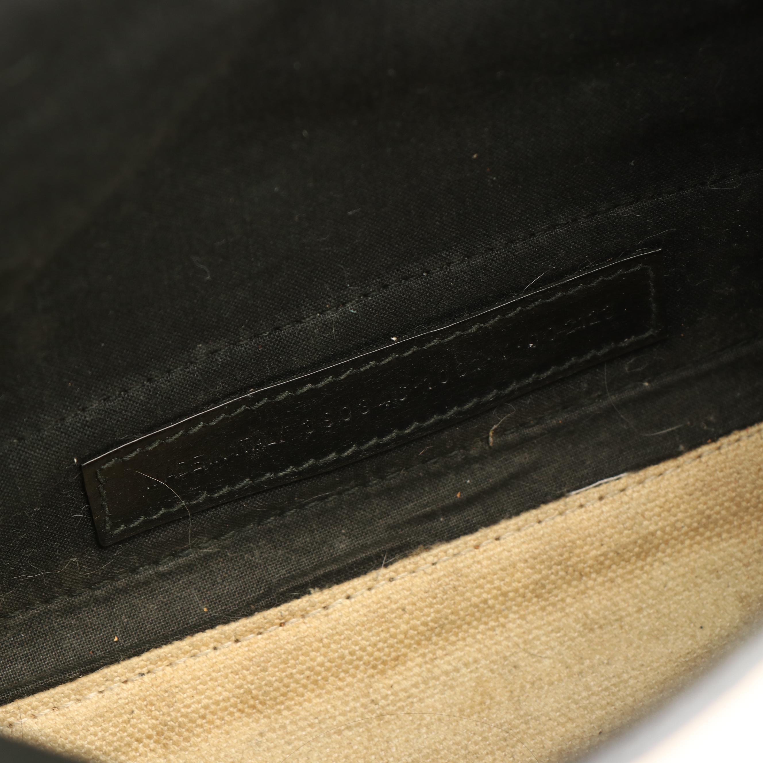 Balenciaga Tote Bag in Canvas and Black Leather