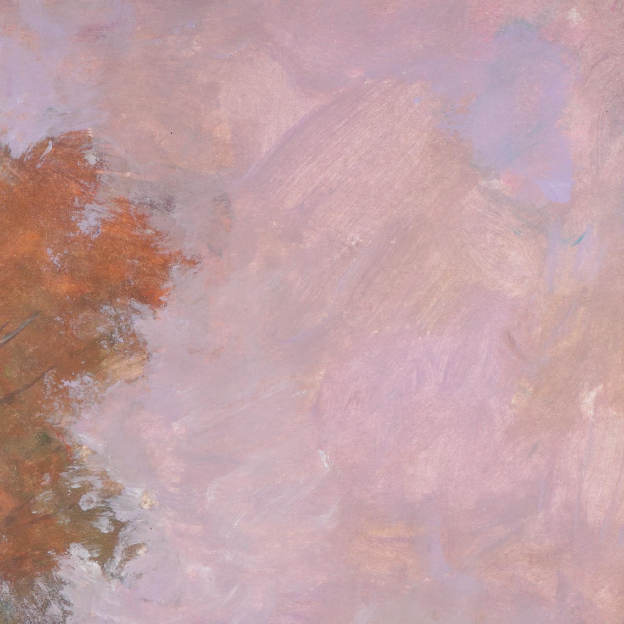 Robert Riddle-Baker Landscape Acrylic Painting "Fall Touches The Air," 2025