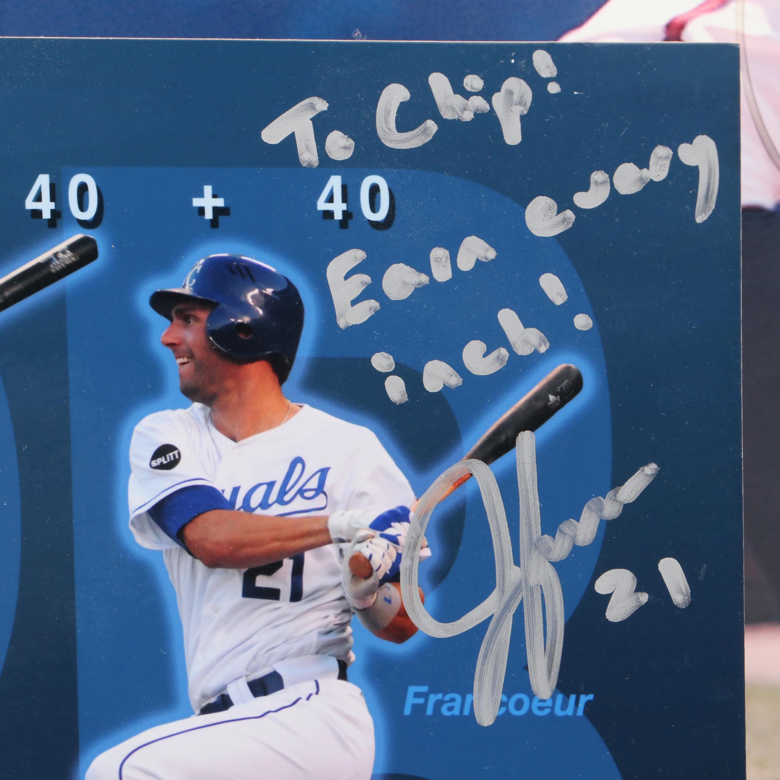 Jeff Francoeur Signed Atlanta Braves and Kansas City Royals Baseball Prints