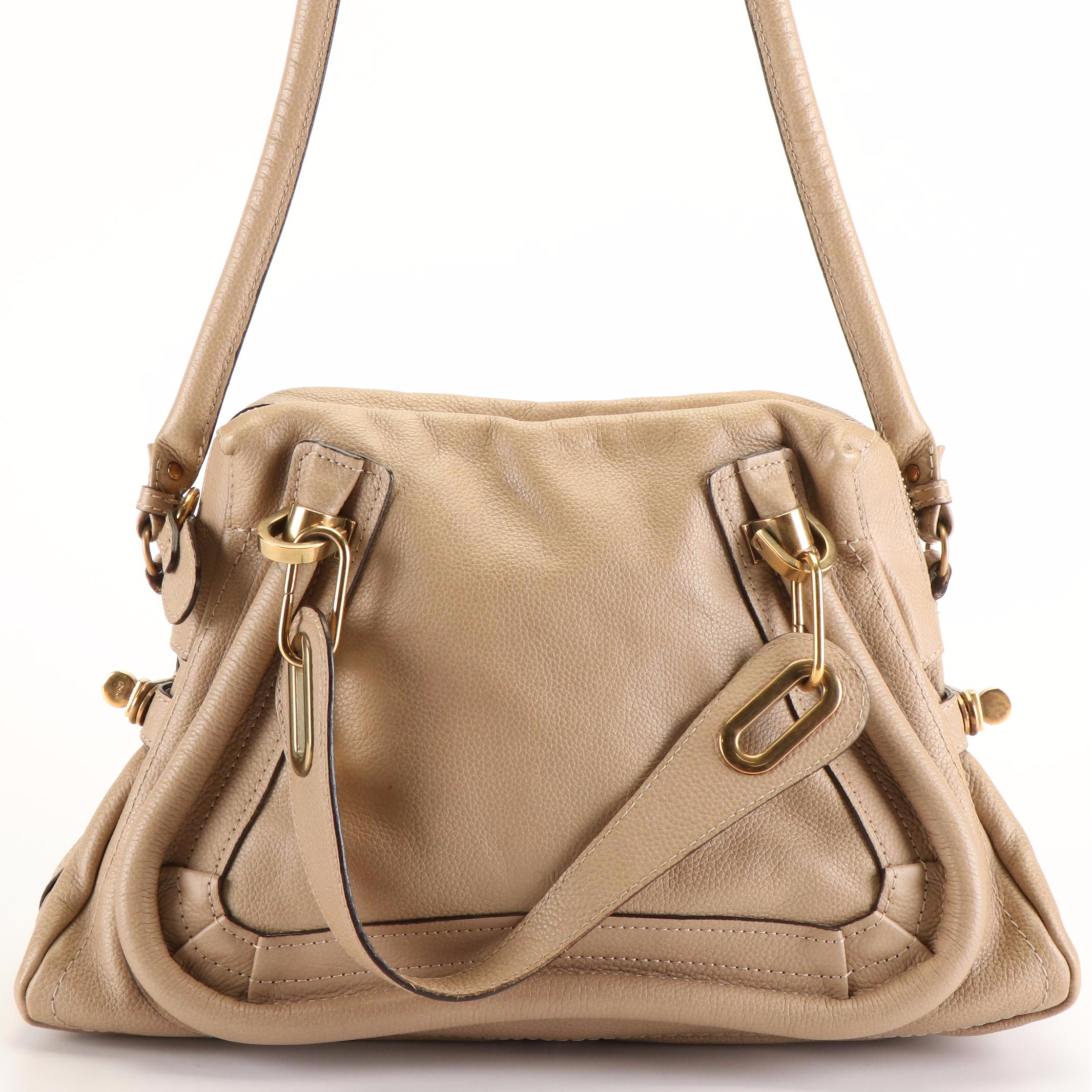 Chloe Leather Paraty Two-Way Tote Bag