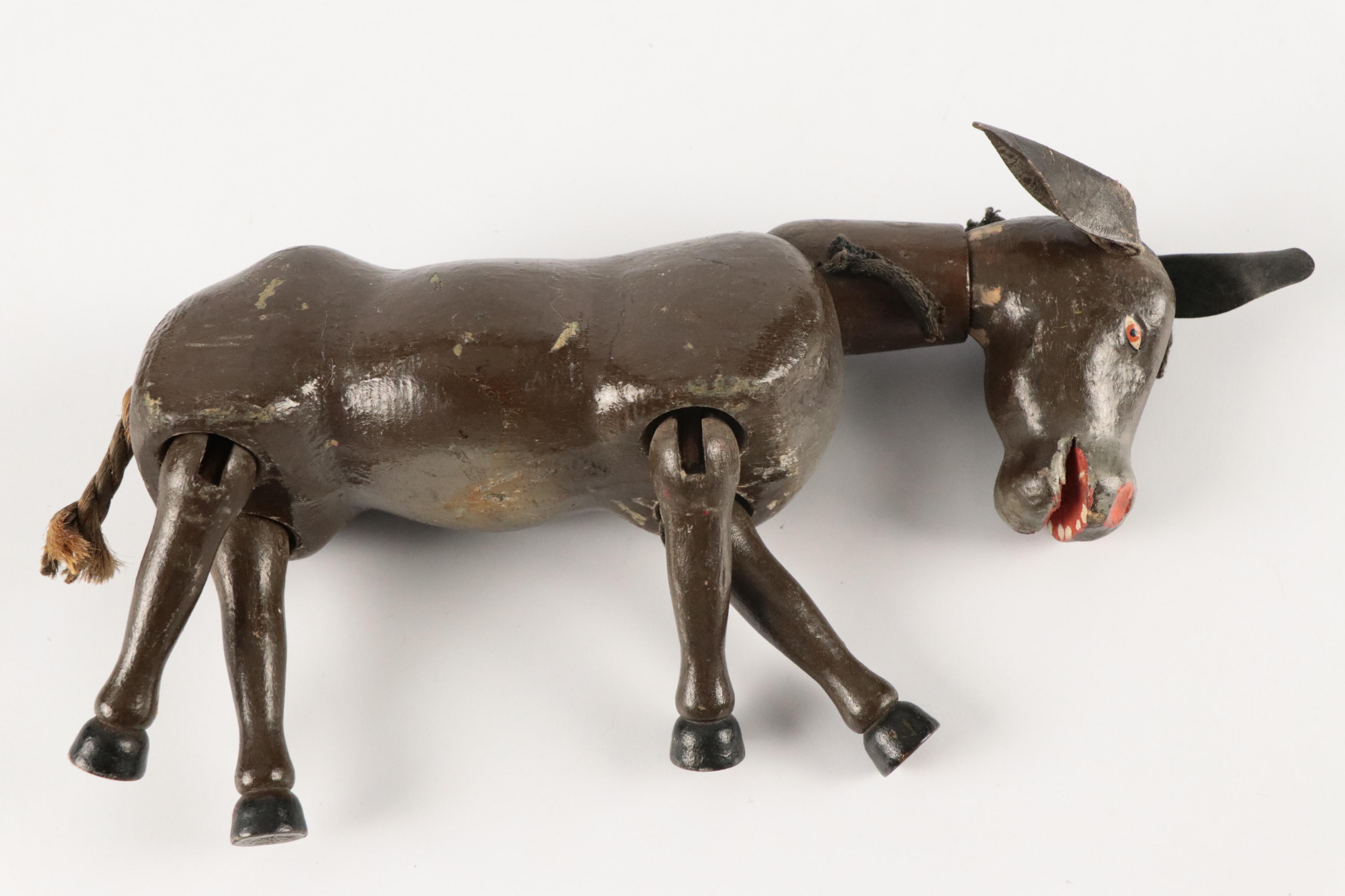 Schoenhut Wooden Humpty Dumpty Circus Animal Toys, Early 20th Century