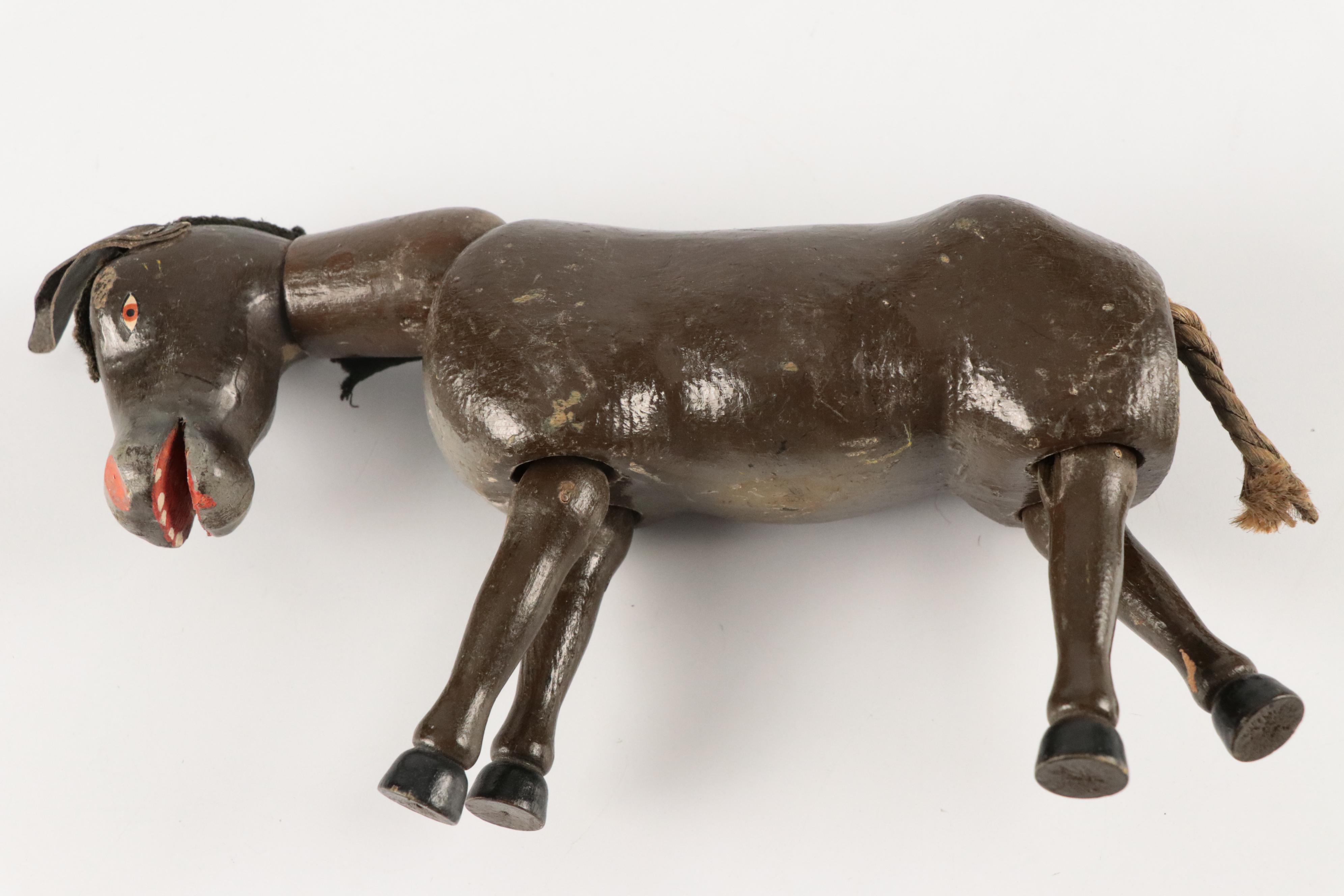 Schoenhut Wooden Humpty Dumpty Circus Animal Toys, Early 20th Century