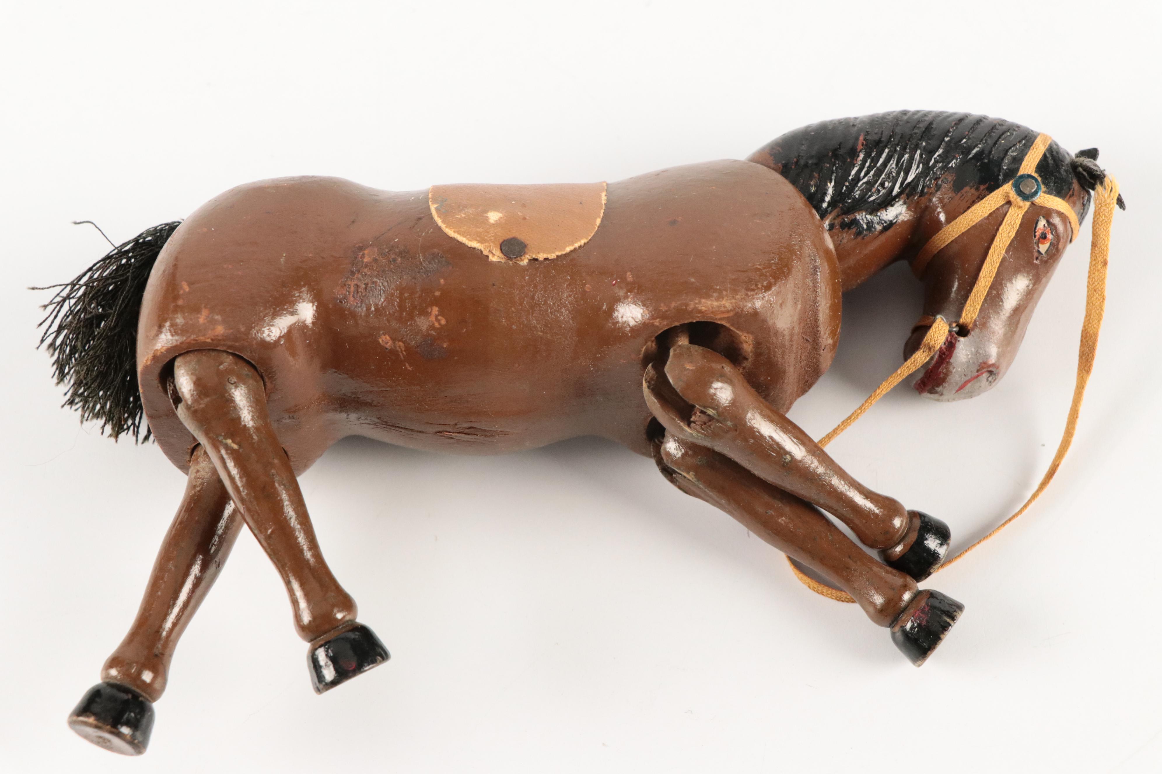 Schoenhut Wooden Humpty Dumpty Circus Animal Toys, Early 20th Century